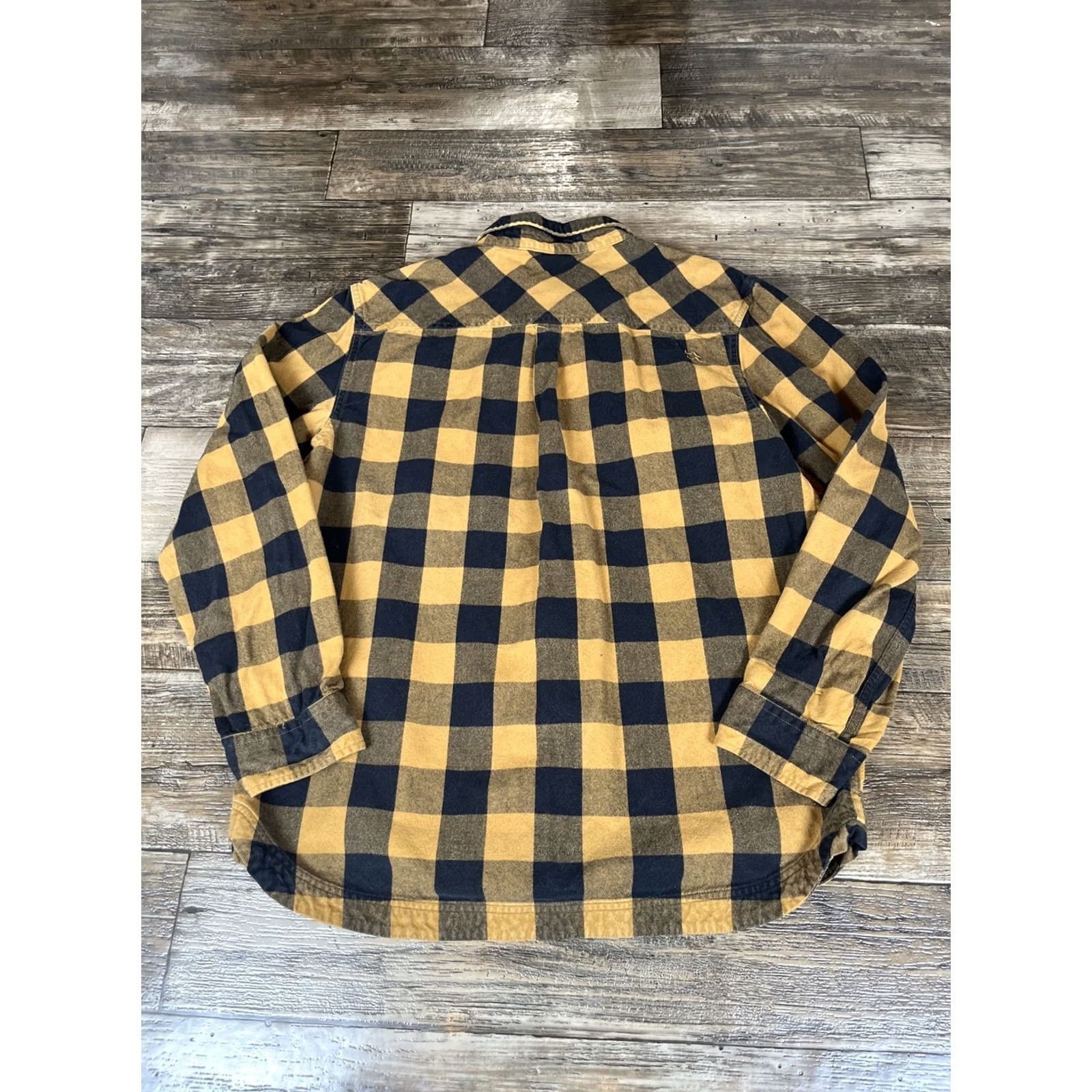 Rab Rab Button-Up Shirt XL Gold Check Flannel Cotton Men Size US XL / EU 56 / 4 - 6 Thumbnail