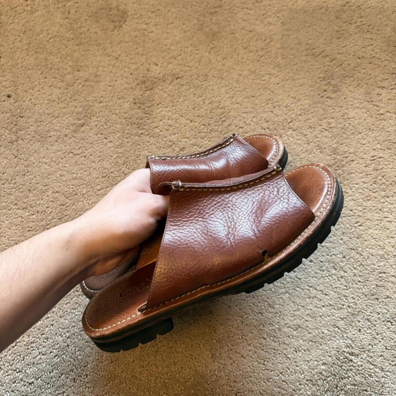 Cole Haan Cole Haan Women's Brown Sandal Size US 7.5 / IT 37.5 - 1 Thumbnail