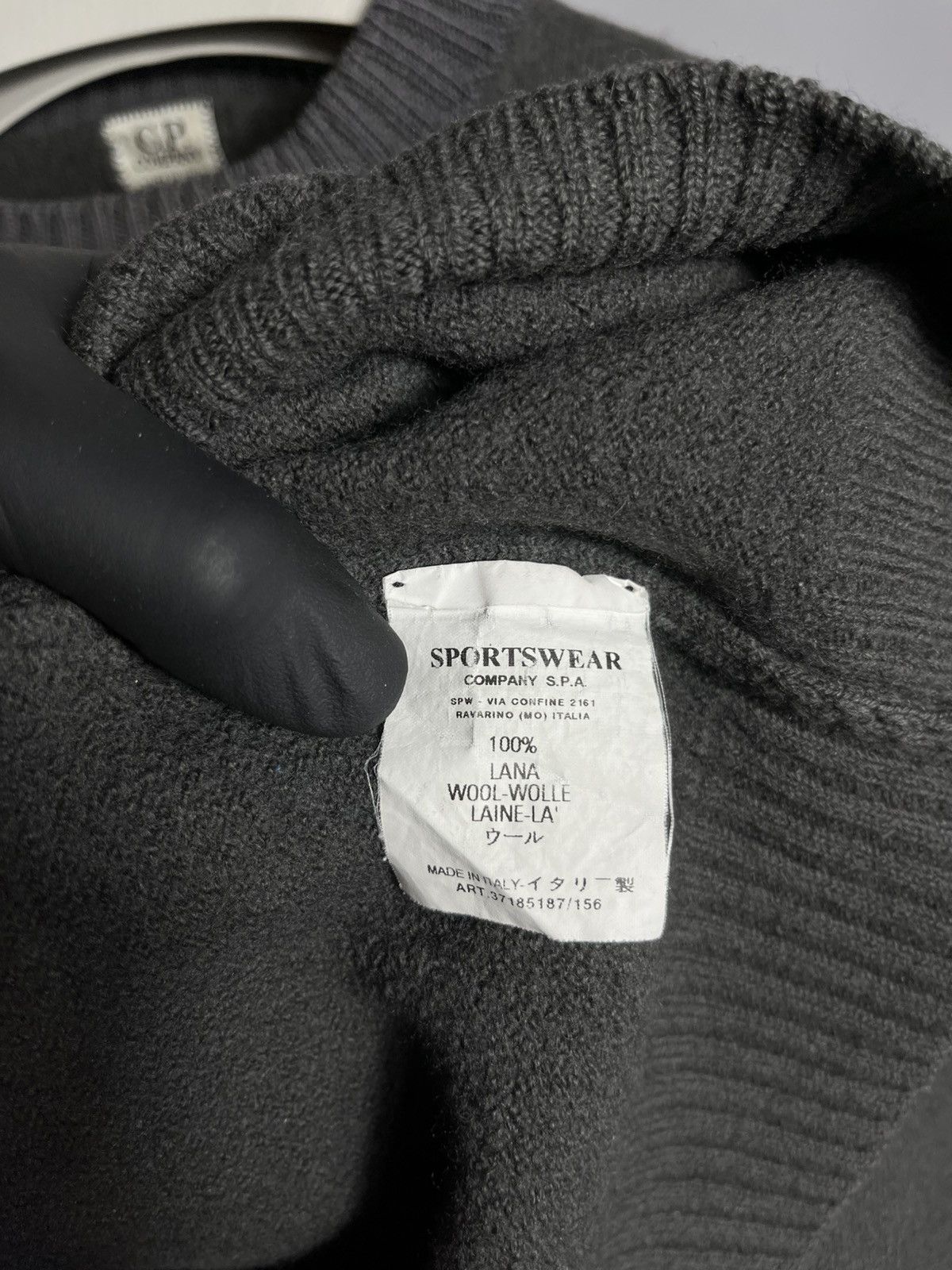 C.P. Company CP Company knit sweater wool mens grey vintage 90s italy Size US M / EU 48-50 / 2 - 8 Thumbnail