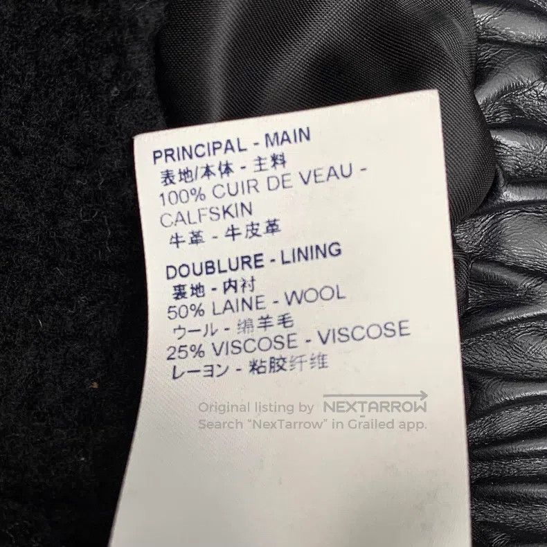 Louis Vuitton Louis Vuitton Black Fur Collar Cow Leather Waist Jacket Size XS / US 0-2 / IT 36-38 - 7 Thumbnail