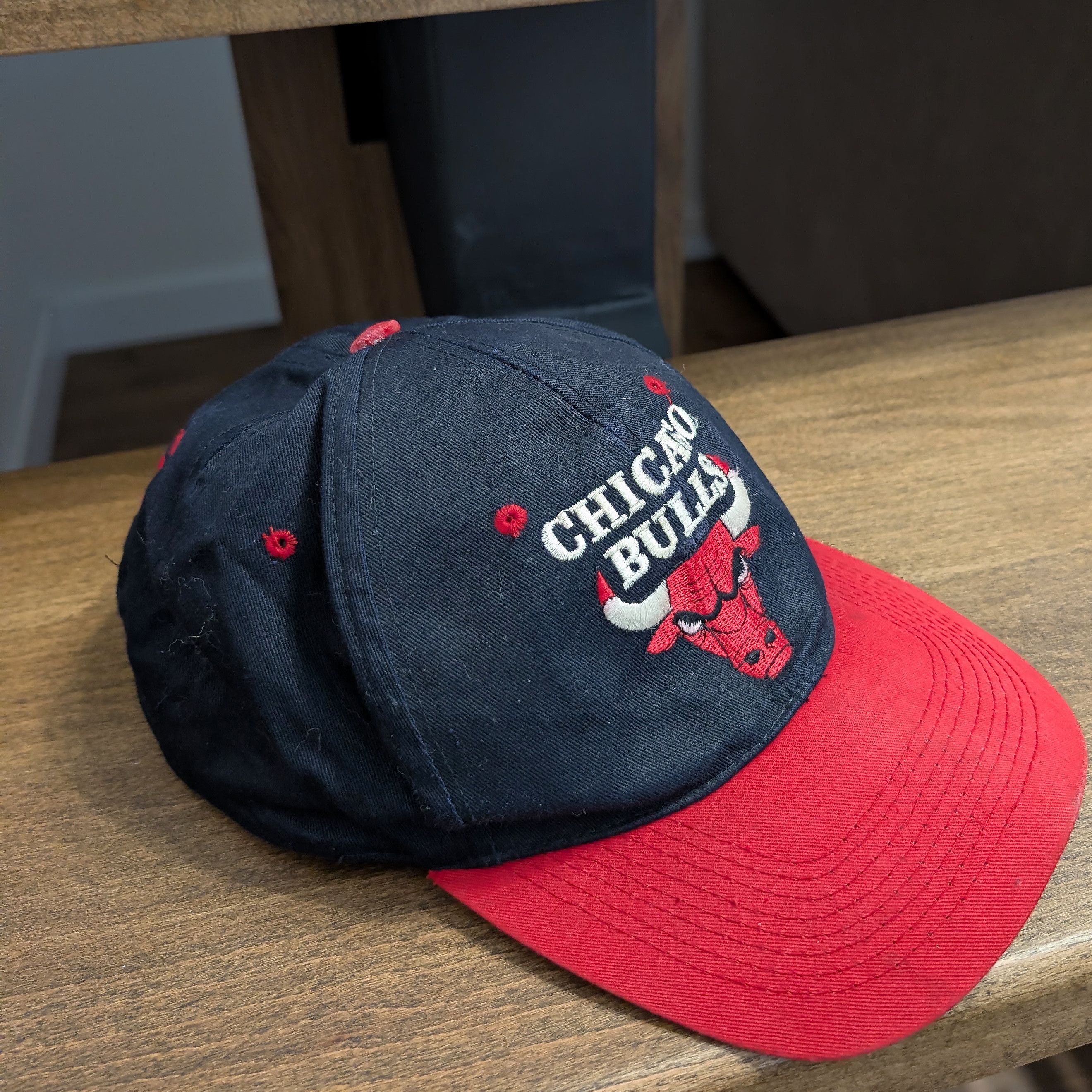 Other Vintage 90's Chicago Bulls NBA Snapback Hat Cap Hat Red Size ONE SIZE - 5 Thumbnail