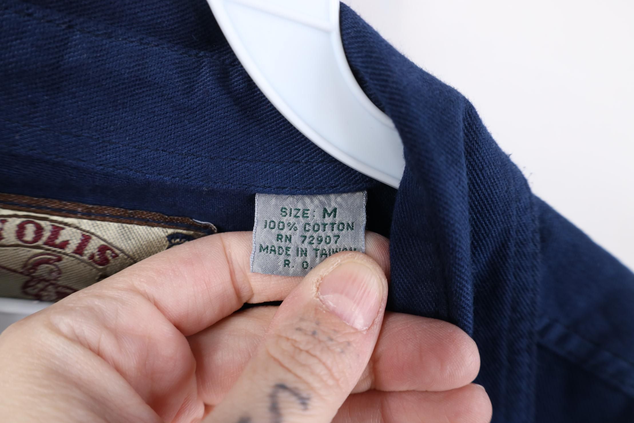 Vintage Deadstock Vintage 90s Streetwear Denim Collared Button Shirt Size US M / EU 48-50 / 2 - 9 Thumbnail