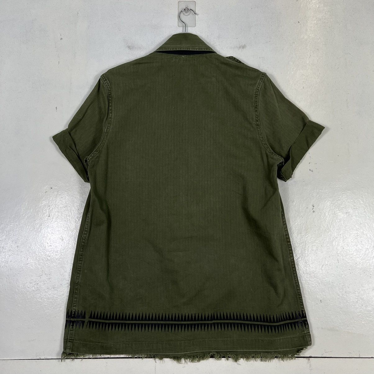 Designer × Vintage 🔥 VINTAGE REWORK Z VARGAS HBT MILITARY SHIRTS JACKET Size US M / EU 48-50 / 2 - 2 Thumbnail