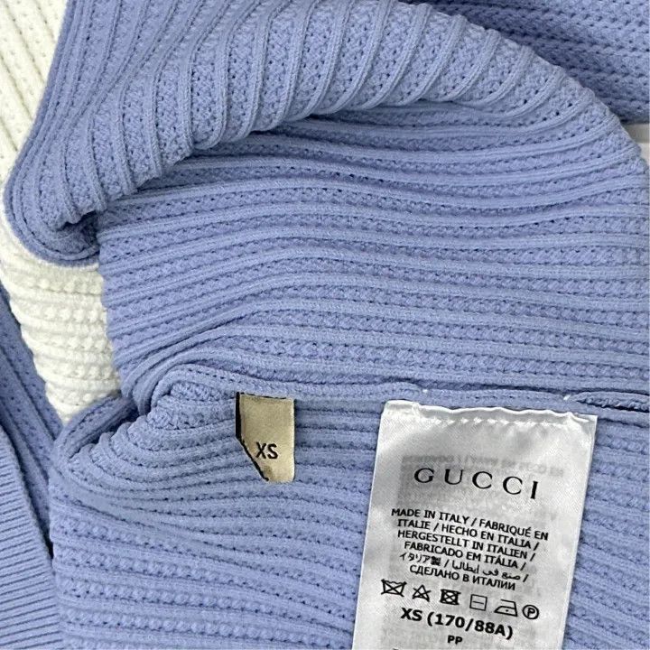 Gucci Gucci Gucci x Adidas Striped Polo Sweater for Men -2506 Size US XS / EU 42 / 0 - 4 Thumbnail