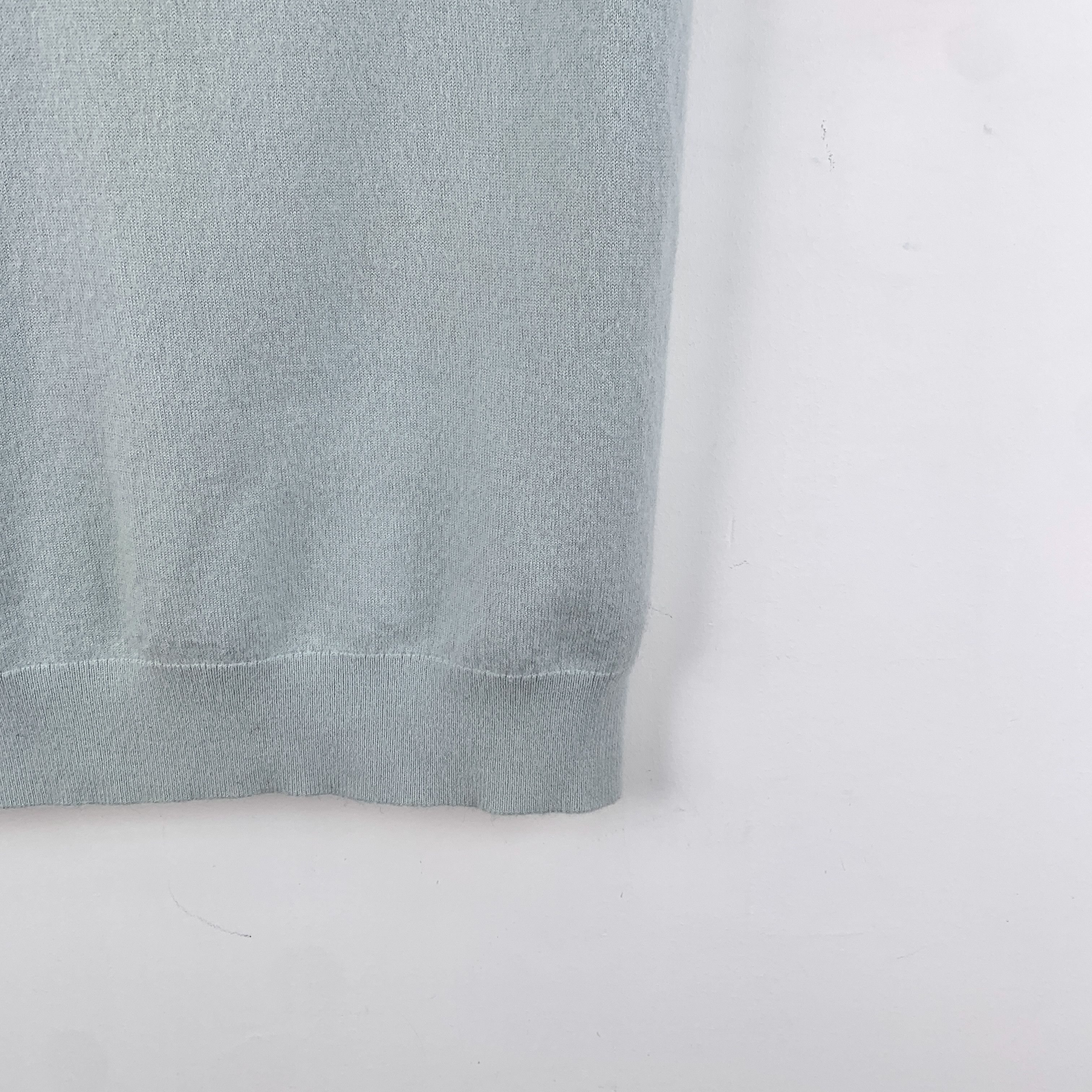 Burberry Burberry Knit Top Blue Striped Wool Logo Tee (Size S) Size S / US 4 / IT 40 - 5 Thumbnail