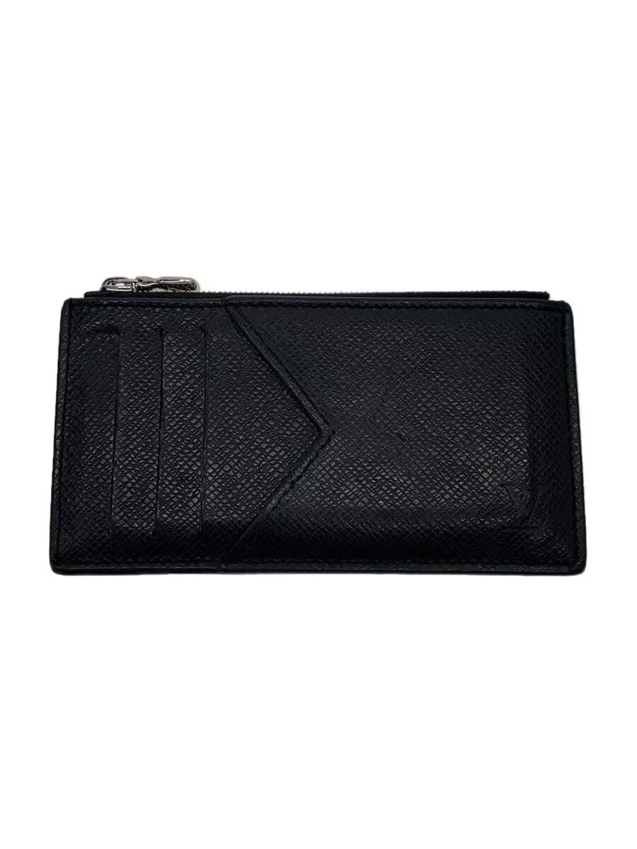 Louis Vuitton Louis Vuitton Taiga Coin Card Holder Cowhide Black Size ONE SIZE - 1 Thumbnail
