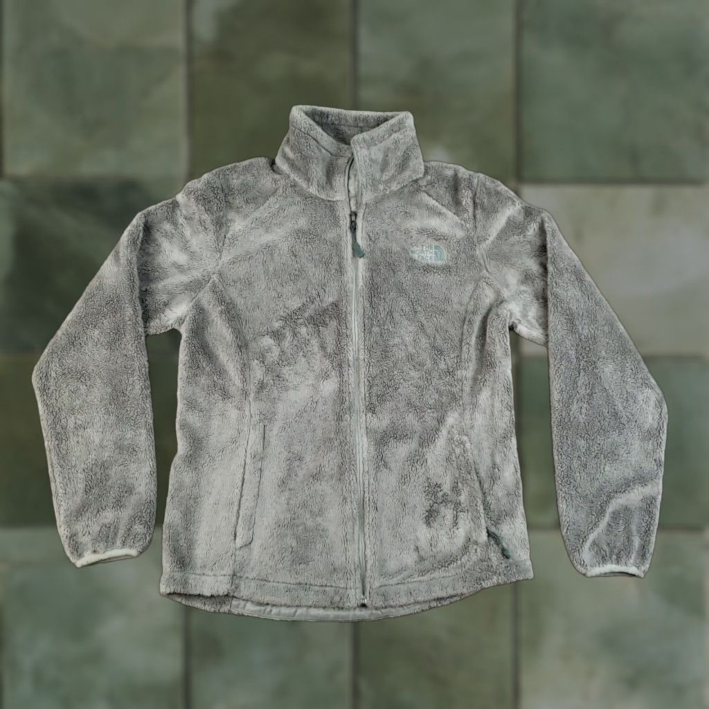 The North Face The North Face Osito Jacket Womens Small Green Fuzzy Fleece Full Zip Outdoors Size S / US 4 / IT 40 - 1 Thumbnail