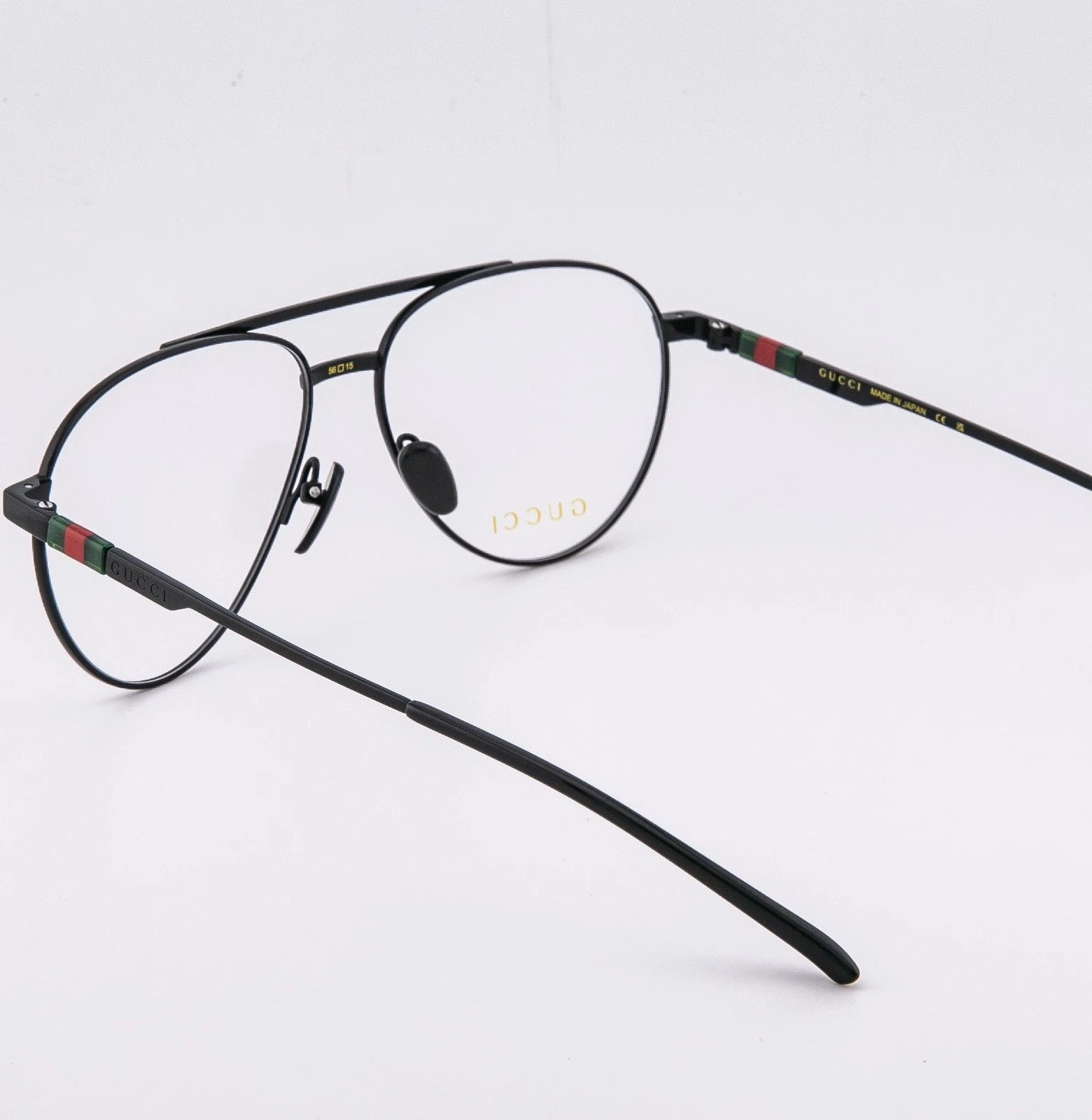 Gucci GUCCI GG1679O 1679 Black Green Stripe Logo Metal Optical 003 Size ONE SIZE - 2 Thumbnail
