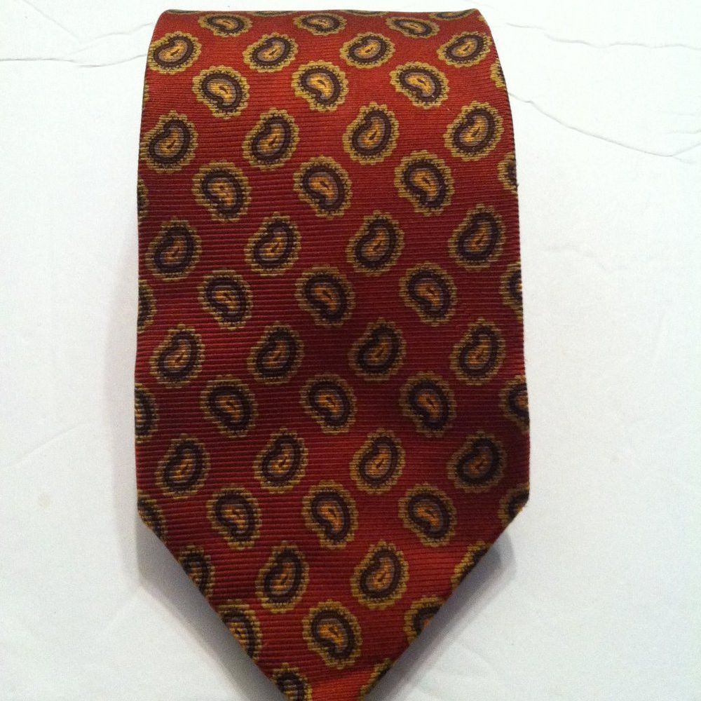 Paul Fredrick PAUL FREDRICK MEN'S NEW 100%SILK TIE WIDTH: 3 1/2" Size ONE SIZE - 1 Thumbnail