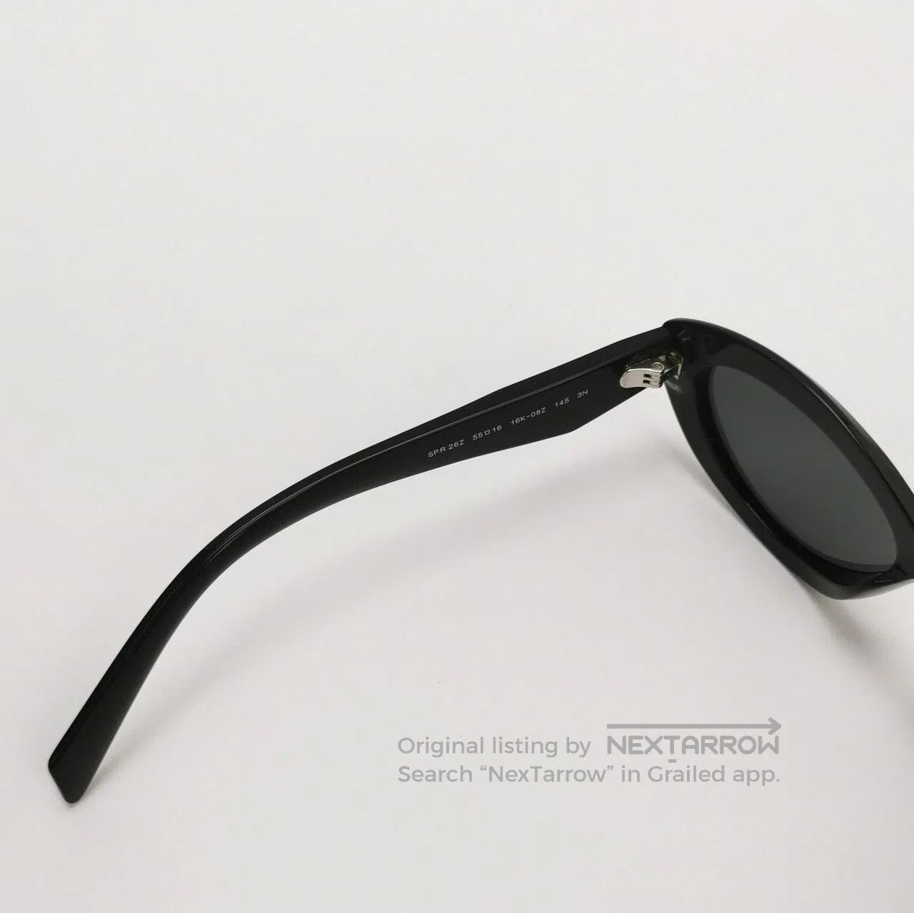 Prada Prada Black Full Frame Logo Sunglasses. Size ONE SIZE - 6 Thumbnail