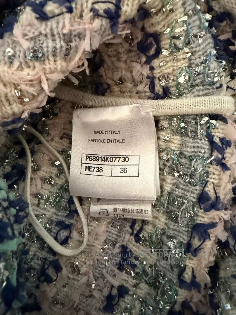 Chanel Chanel 18 Waterfall Series Irregular Oblique Edge Sleevele Size XS / US 0-2 / IT 36-38 - 5 Thumbnail