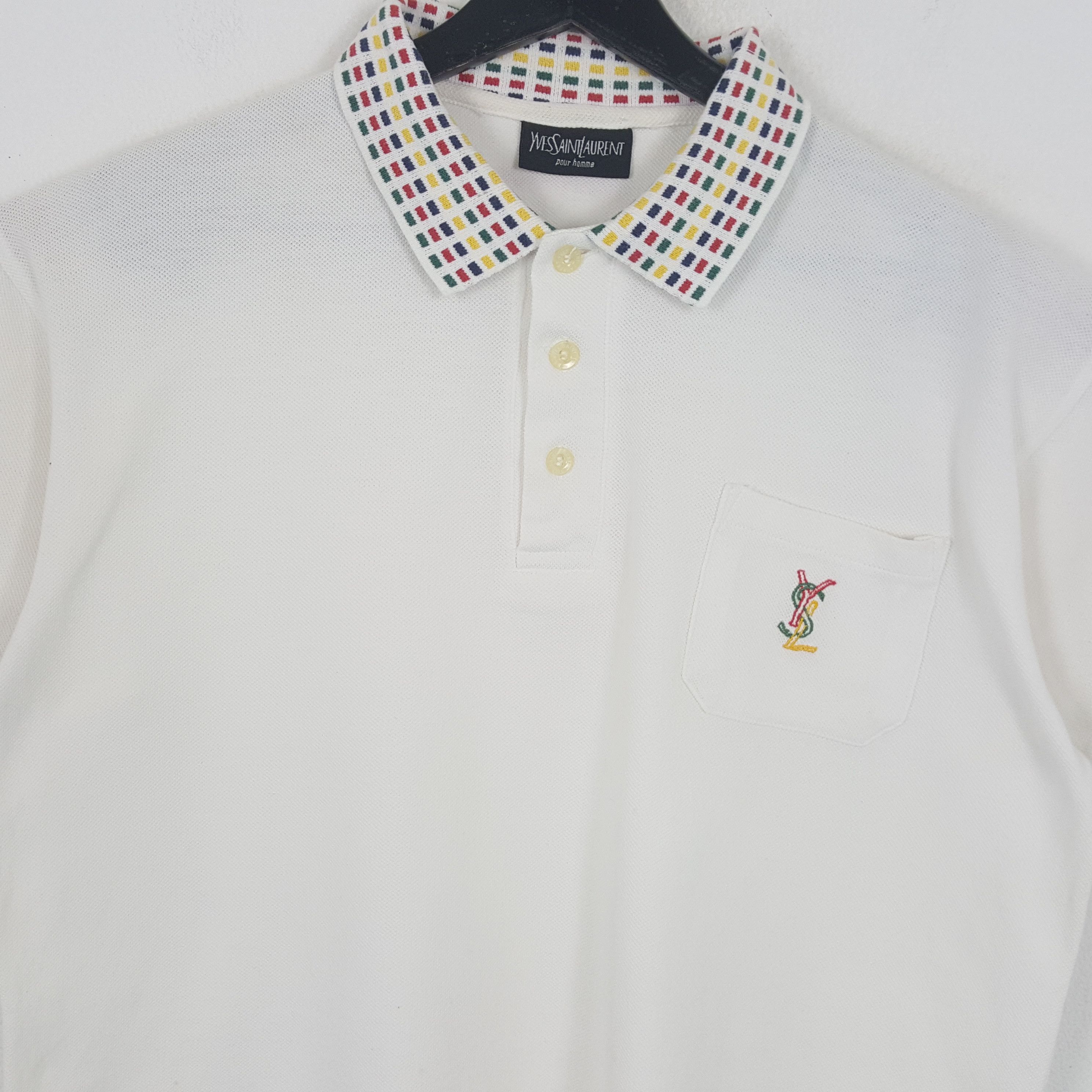 Vintage × Yves Saint Laurent YVES SAINT LAURENT Fashion Style Casual Style Polos Size US L / EU 52-54 / 3 - 2 Thumbnail
