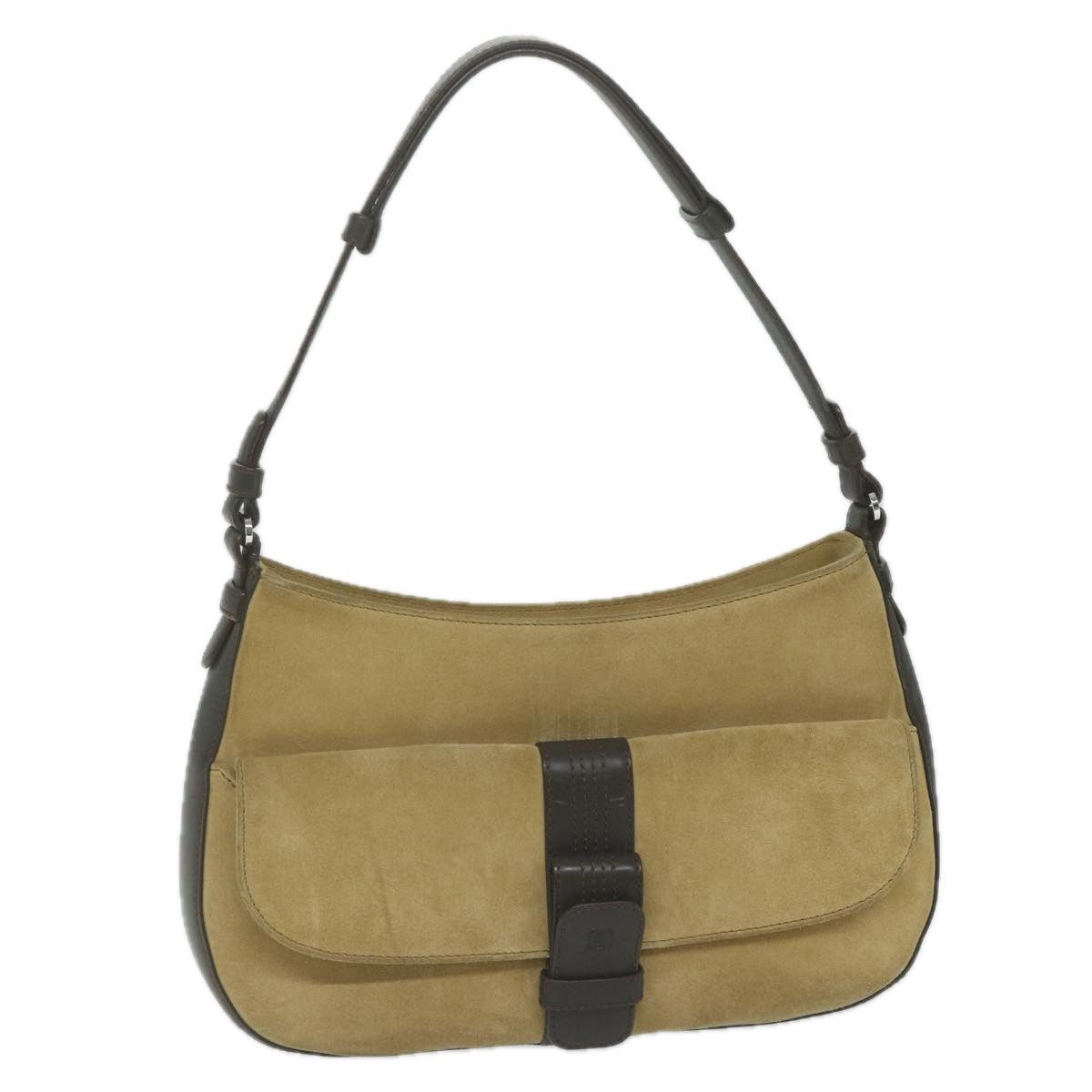 image of Loewe Shoulder Bag Suede Beige Auth Hk1044, Women's