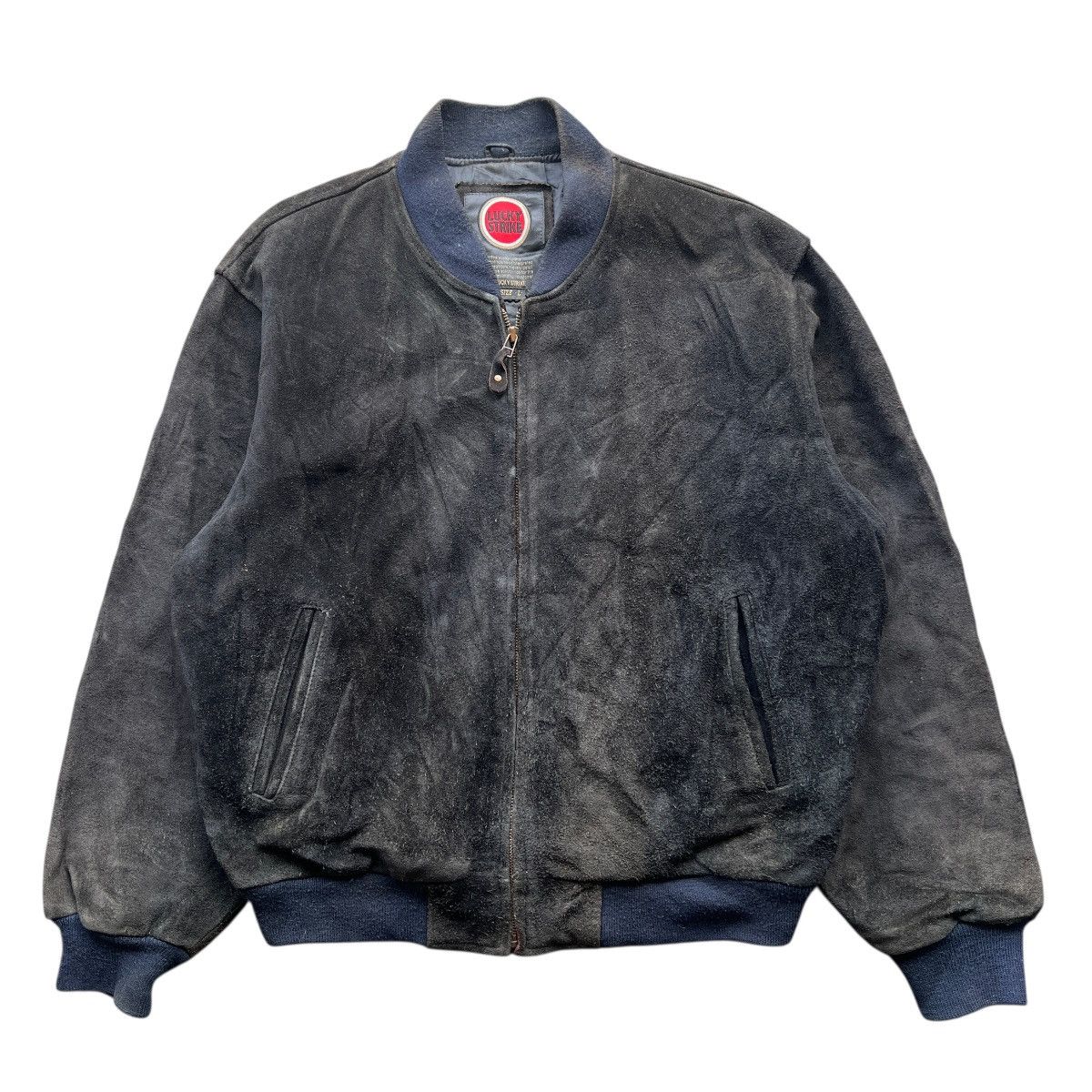 Sports Specialties 🔥 VINTAGE LUCKY STRIKE SUEDE COWHIDE BOMBER JACKET SIZE L Size US L / EU 52-54 / 3 - 4 Thumbnail