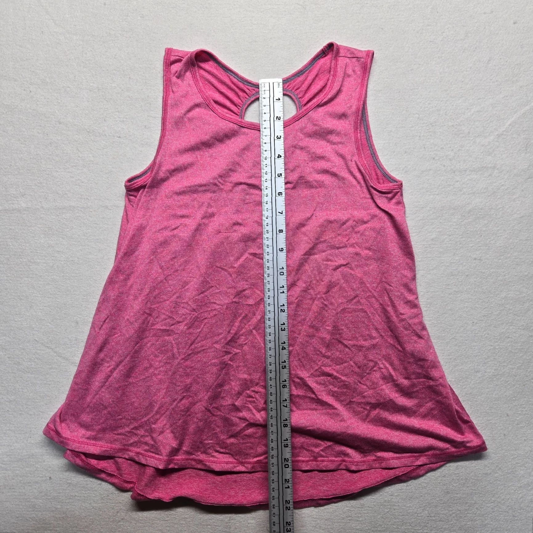 Vintage Vintage All In Motion Women's XL Pink Sleeveless Halter Tank Top Nylon Athletic Shirt Size XL / US 12-14 / IT 48-50 - 5 Thumbnail