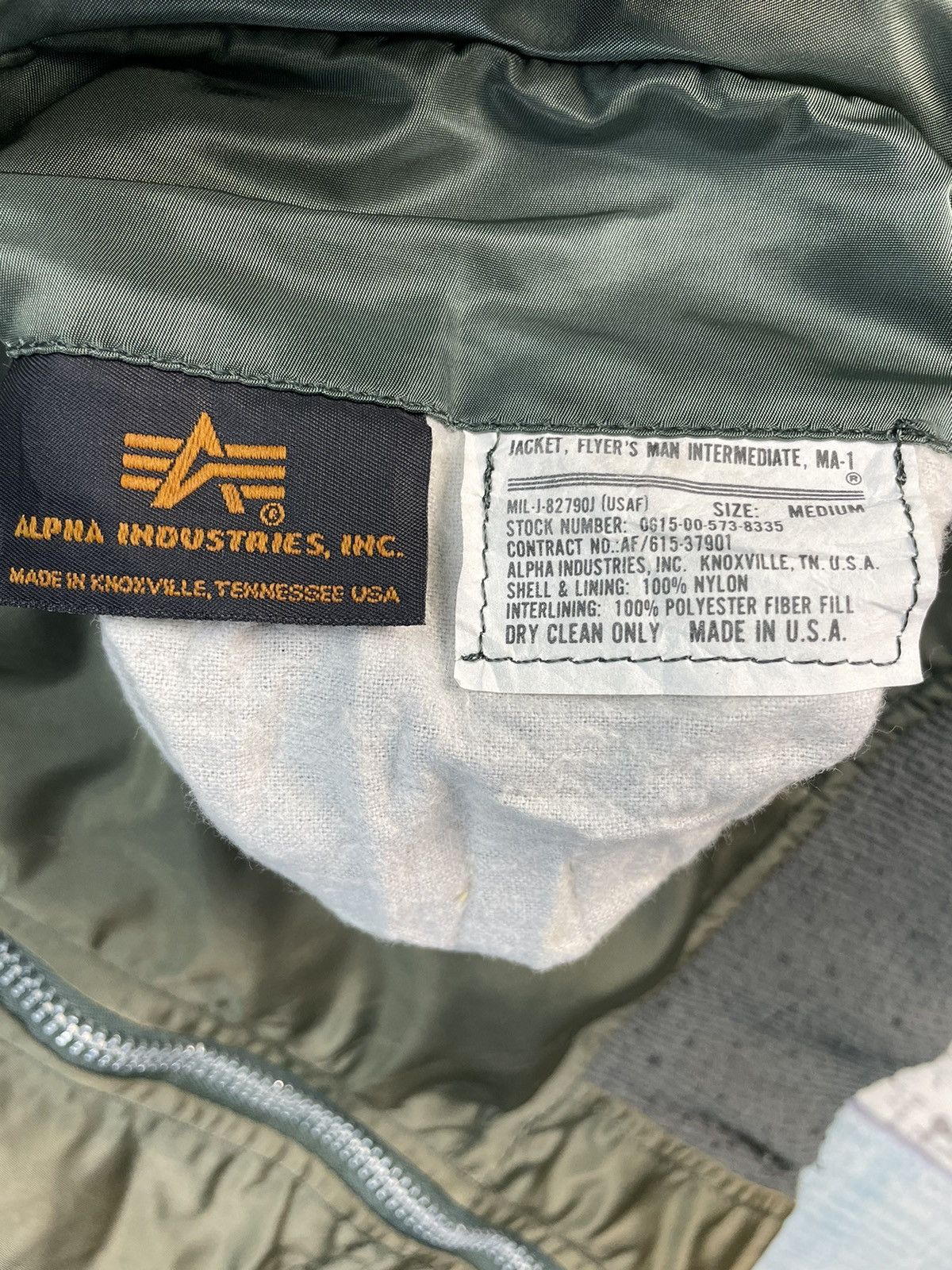 Alpha Industries × AlphaStyle × Vintage Vintage Alpha Industrie Bomber Jacket With Patches Size US M / EU 48-50 / 2 - 6 Thumbnail