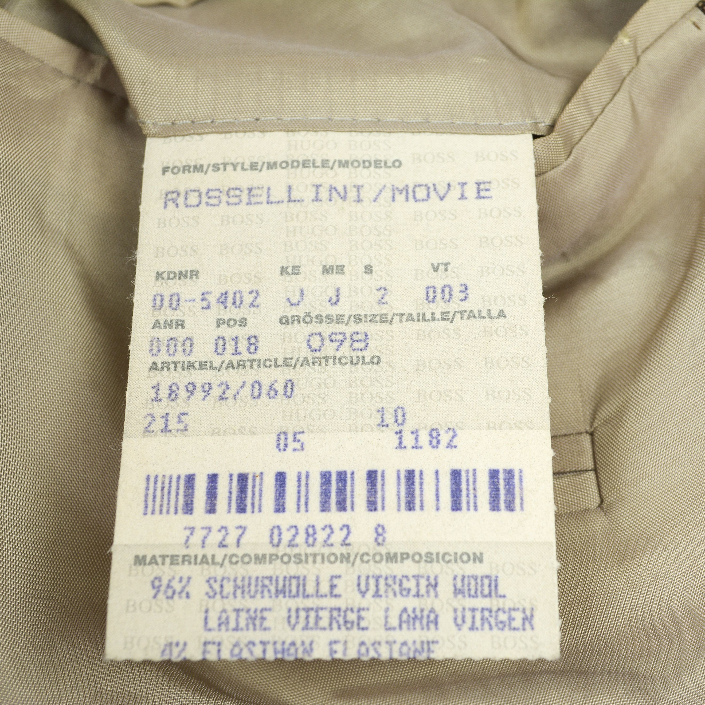 Hugo × Hugo Boss × Smartwool Rossellini/Movie Wool Blazer UK 40L US Jacket EU 50L Coat DE Size 40L - 8 Thumbnail