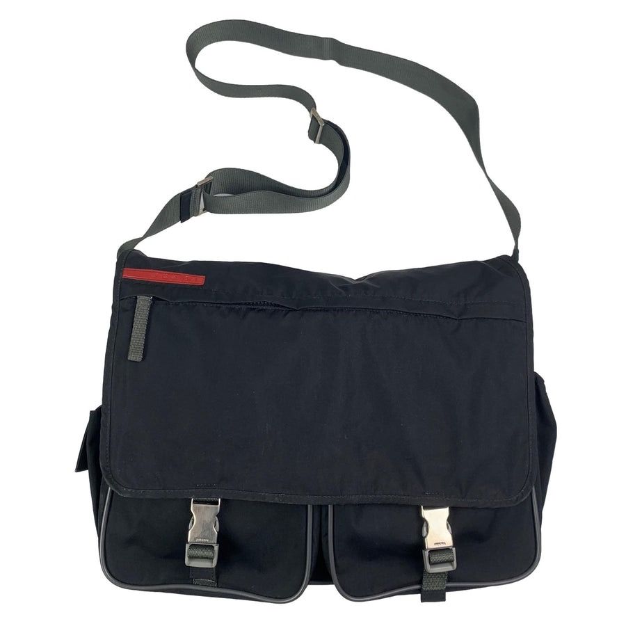 Pre-owned Prada Authentic  Sport Messenger Bag In Black