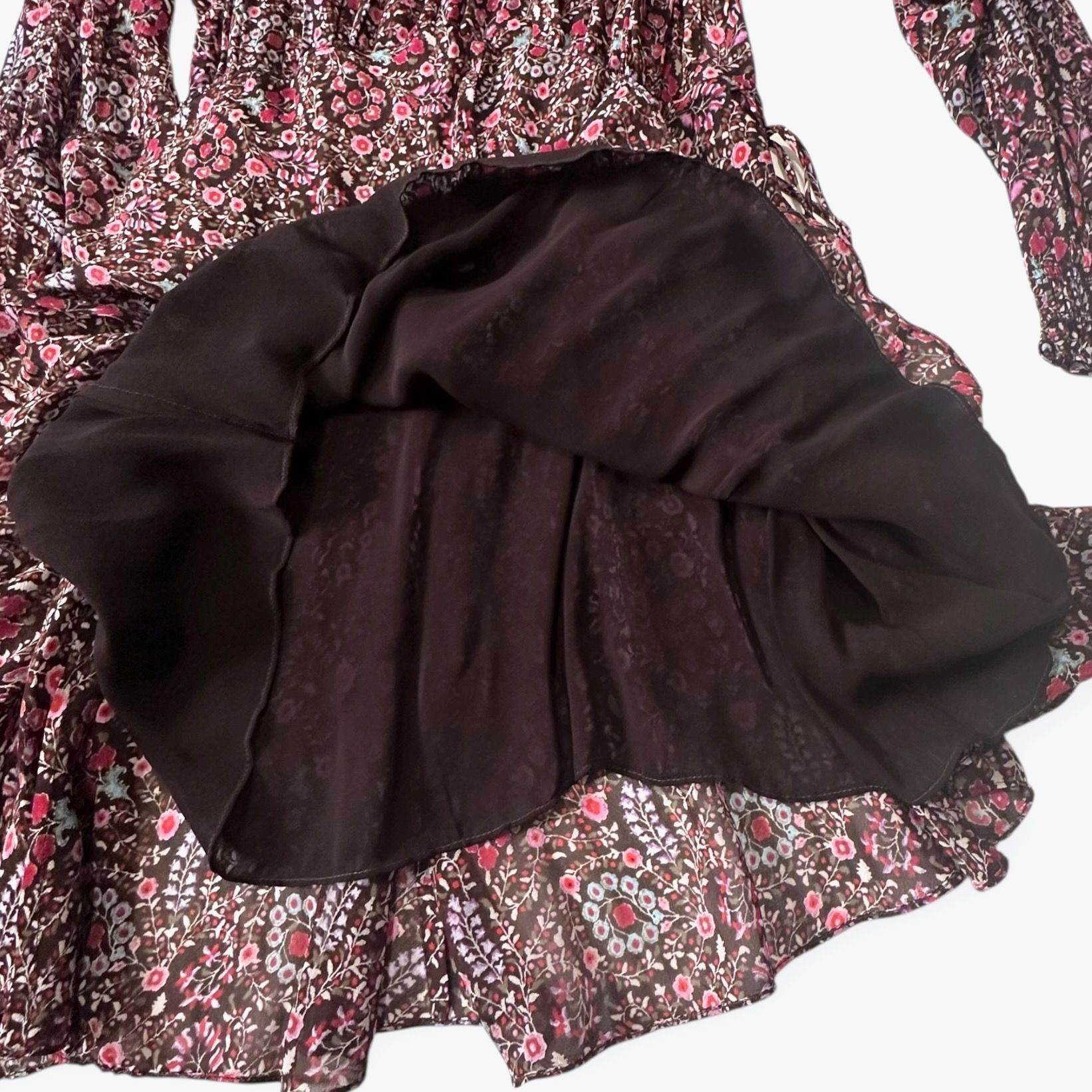 Isabel Marant Etoile Isabel Marant Étoile Noanne Floral Mini Dress Brown FR 34 NW Size XS / US 0-2 / IT 36-38 - 13 Thumbnail