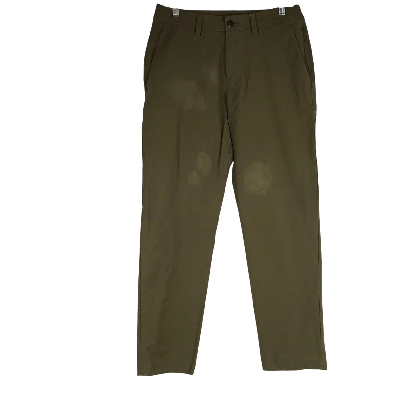 Lululemon Lululemon Commission Slim-Fit Pants Olive Green Mens Technical Chino Flawed Size 28" / US 6 / IT 42 - 2 Thumbnail