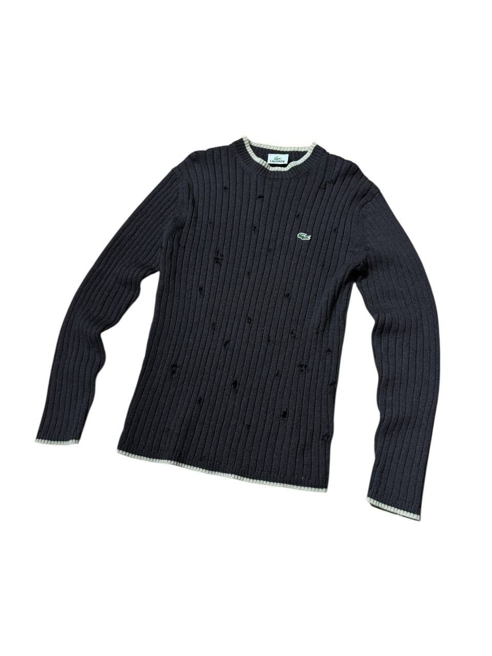 Lacoste 1 of 1 Custom Lacoste Worn Wool Knit Distressed Sweater Size US M / EU 48-50 / 2 - 6 Thumbnail