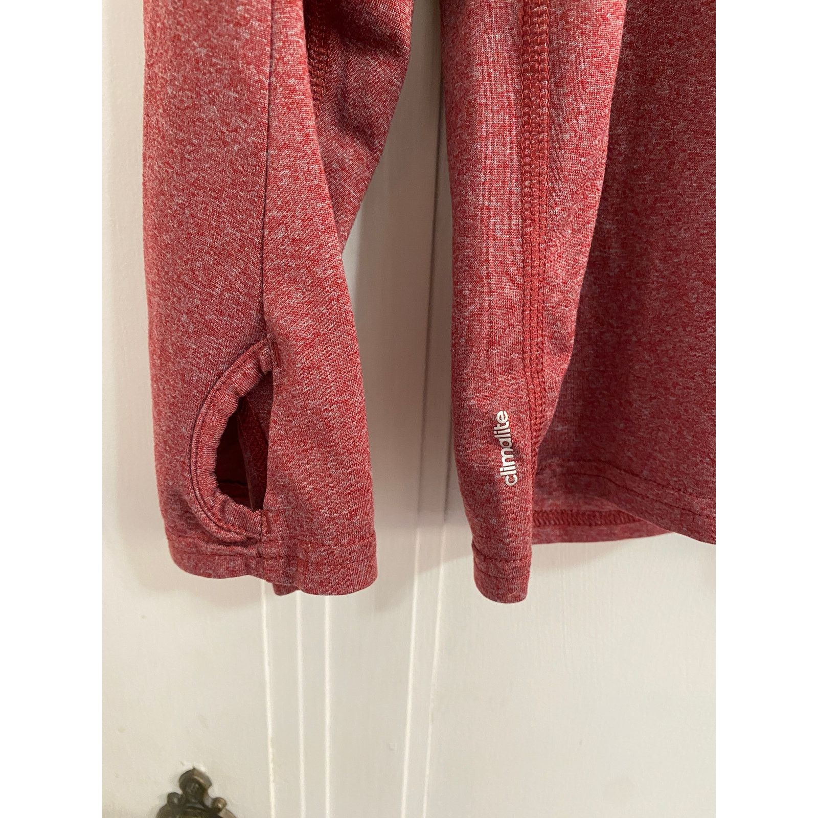 Adidas Adidas Climalite Red 1/4-zip Long-Sleeve Size XL Size US XL / EU 56 / 4 - 4 Thumbnail