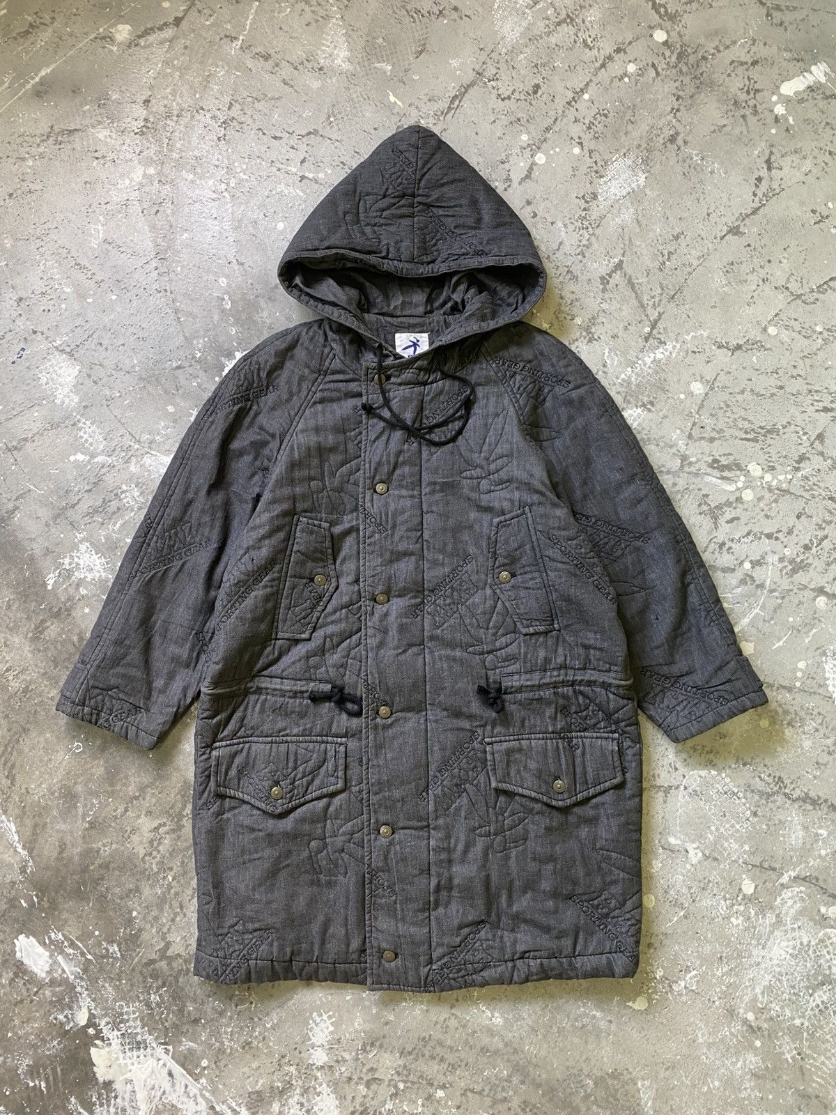 Hai Sporting Gear × Issey Miyake × Japanese Brand Hai Sporting Gear Monogram Embroidery Logo Winter Jacket Size US M / EU 48-50 / 2 - 1 Thumbnail