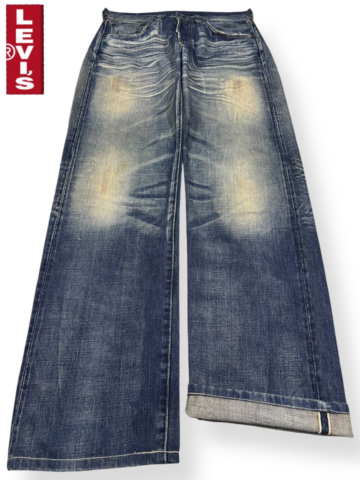Levi's Vintage 70s Levis 501XX Big E Selvedge Mud Wash Jeans Repro Size US 31 - 1 Thumbnail