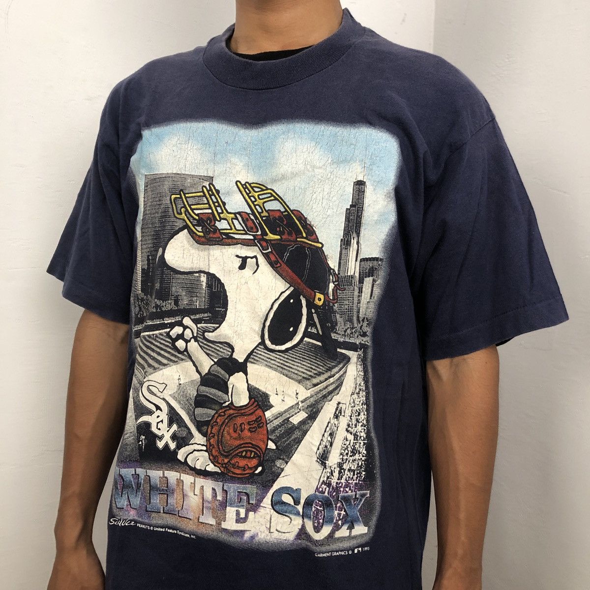 MLB × Sports Specialties × Vintage Vintage White Sox x Snoopy 1995 t-shirt Size US L / EU 52-54 / 3 - 3 Thumbnail