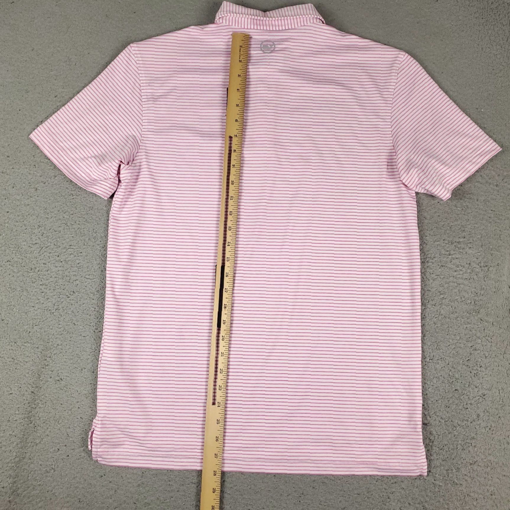 Vineyard Vines Vineyard Vines Shirt Mens XL Pink Striped Polyester Golf Short Sleeve Polo Size US XL / EU 56 / 4 - 5 Thumbnail