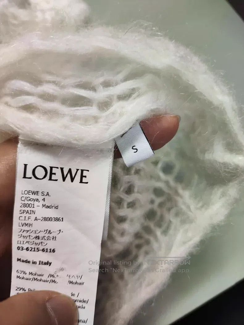 Loewe LOEWE White wool logo vest Size S / US 4 / IT 40 - 4 Thumbnail