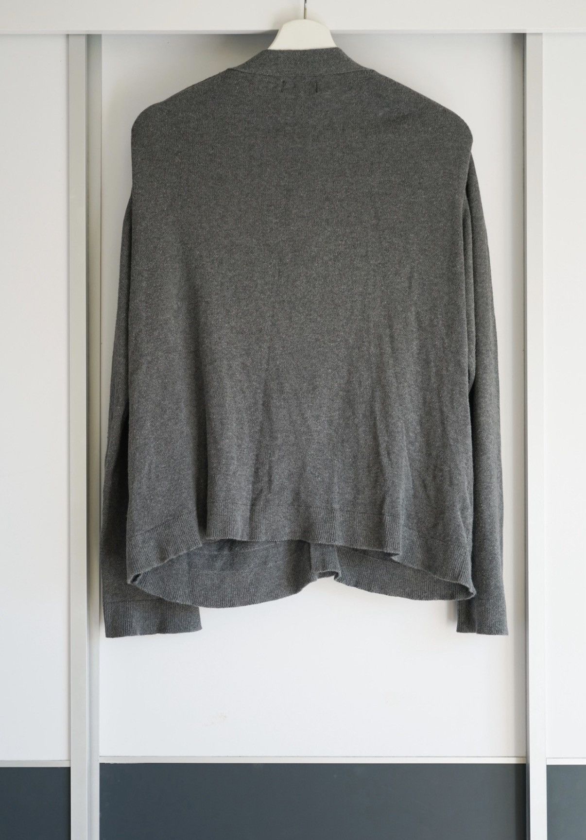 Yohji Yamamoto Yohji Yamamoto 00AW White Button Gray Wool Cardigan K4 Size US L / EU 52-54 / 3 - 2 Thumbnail