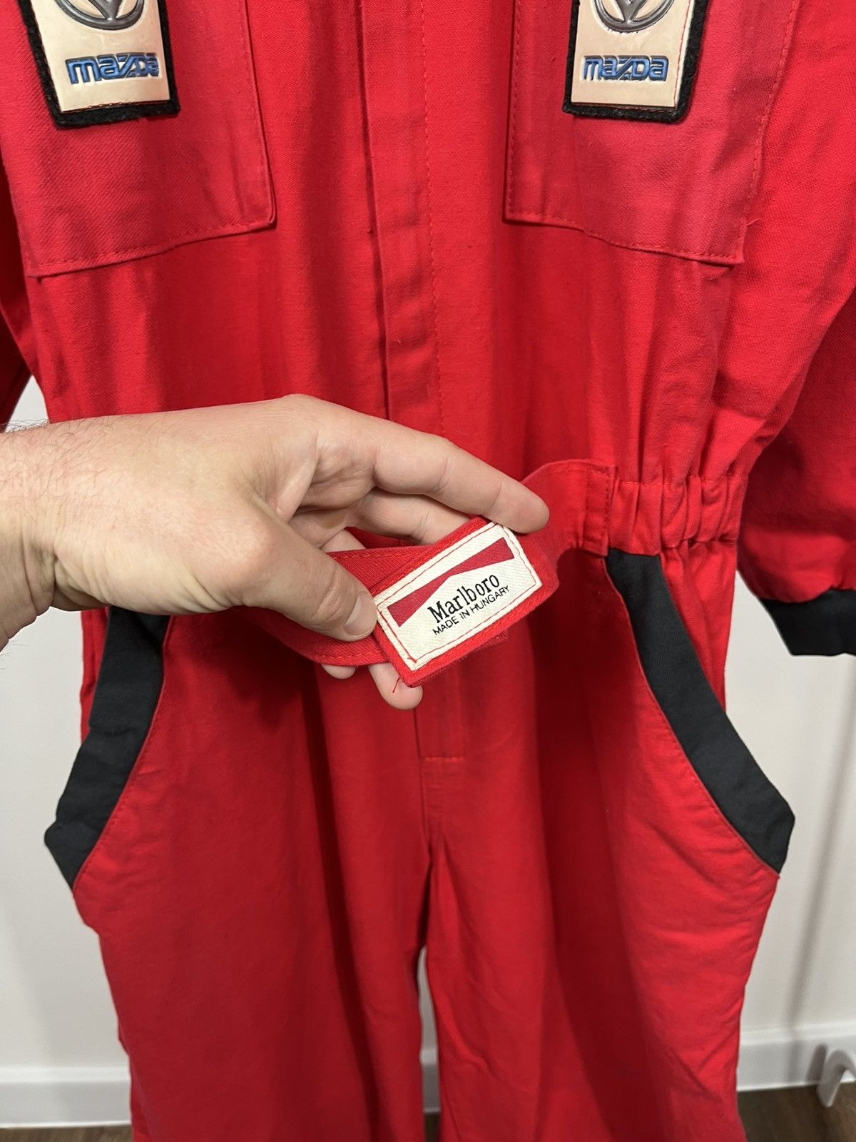 Marlboro Vintage Marlboro Racing Suit Coveralls Red Mazda Workwear Size US L / EU 52-54 / 3 - 10 Thumbnail