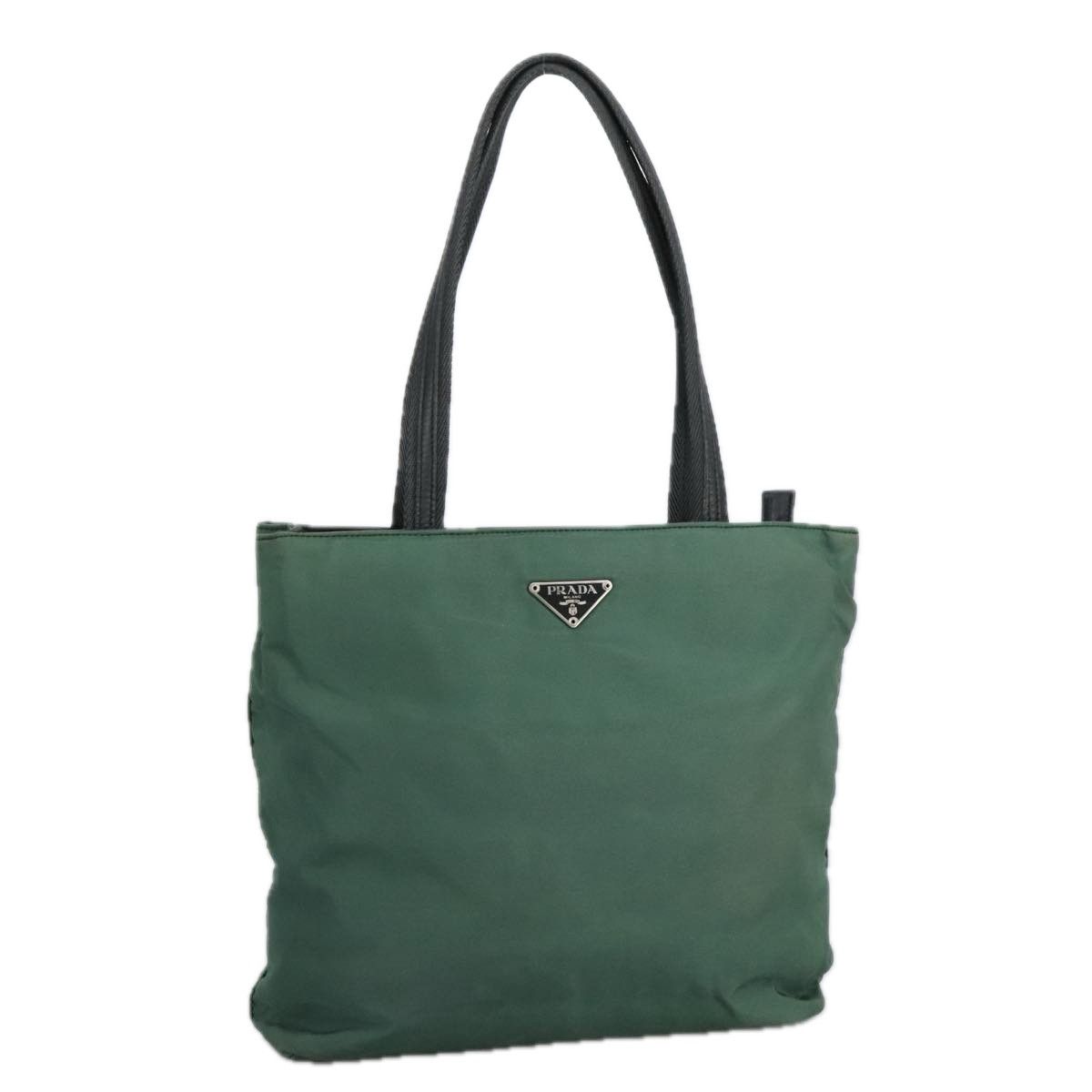 Prada Tessuto Khaki Synthetic Tote Bag (Pre-Owned) Size ONE SIZE - 1 Thumbnail