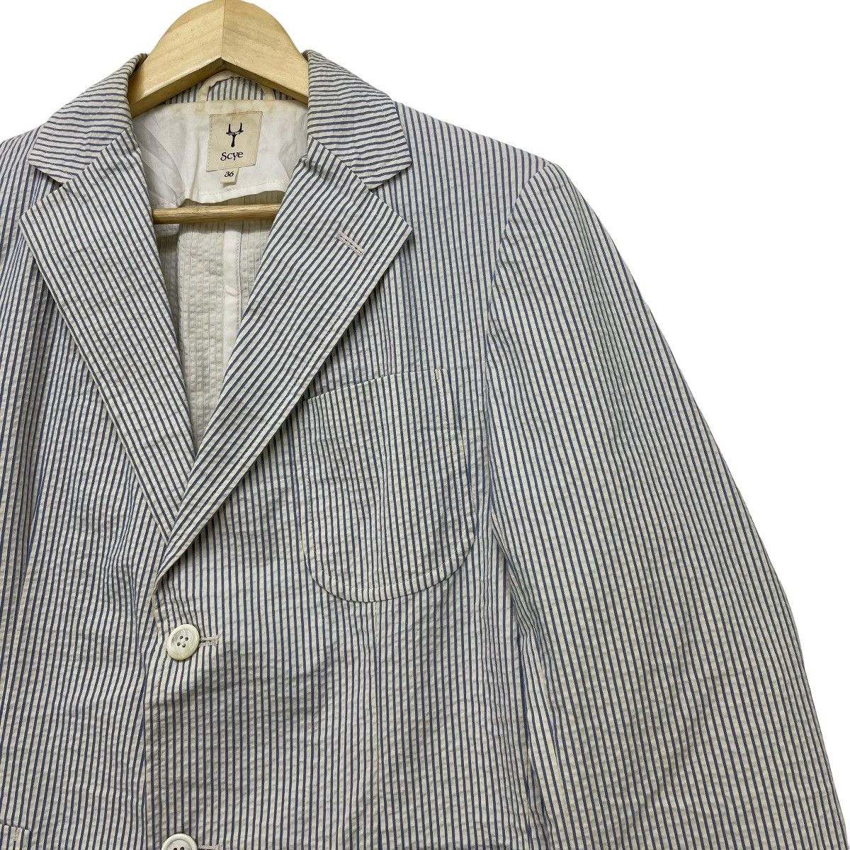 Japanese Brand × MasterPiece × Vintage Japanese Brand Scye Masterpiece Stripe Casual Jacket Size US M / EU 48-50 / 2 - 4 Thumbnail