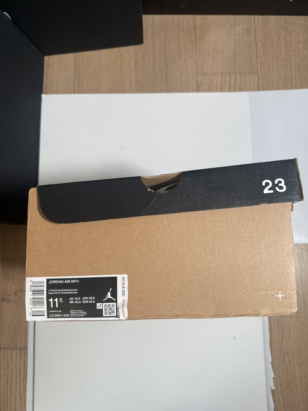 Jordan Brand Jordan Air NFH - Photo Blue / Green Spark Size US 11.5 / EU 44-45 - 8 Thumbnail