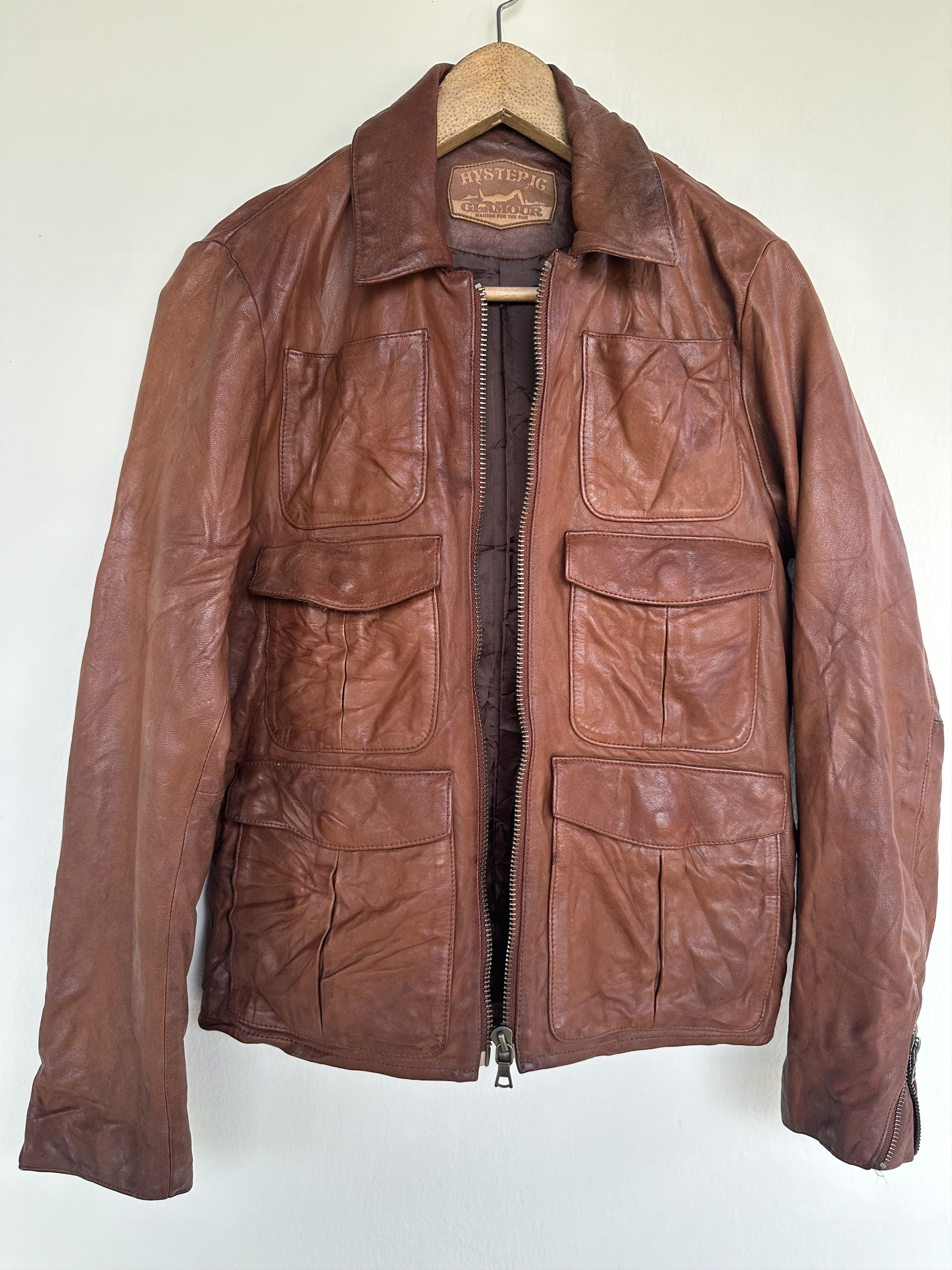Hysteric Glamour Hysteric Glamour Patina Leather Jacket Waiting For The Sun Size US S / EU 44-46 / 1 - 6 Thumbnail