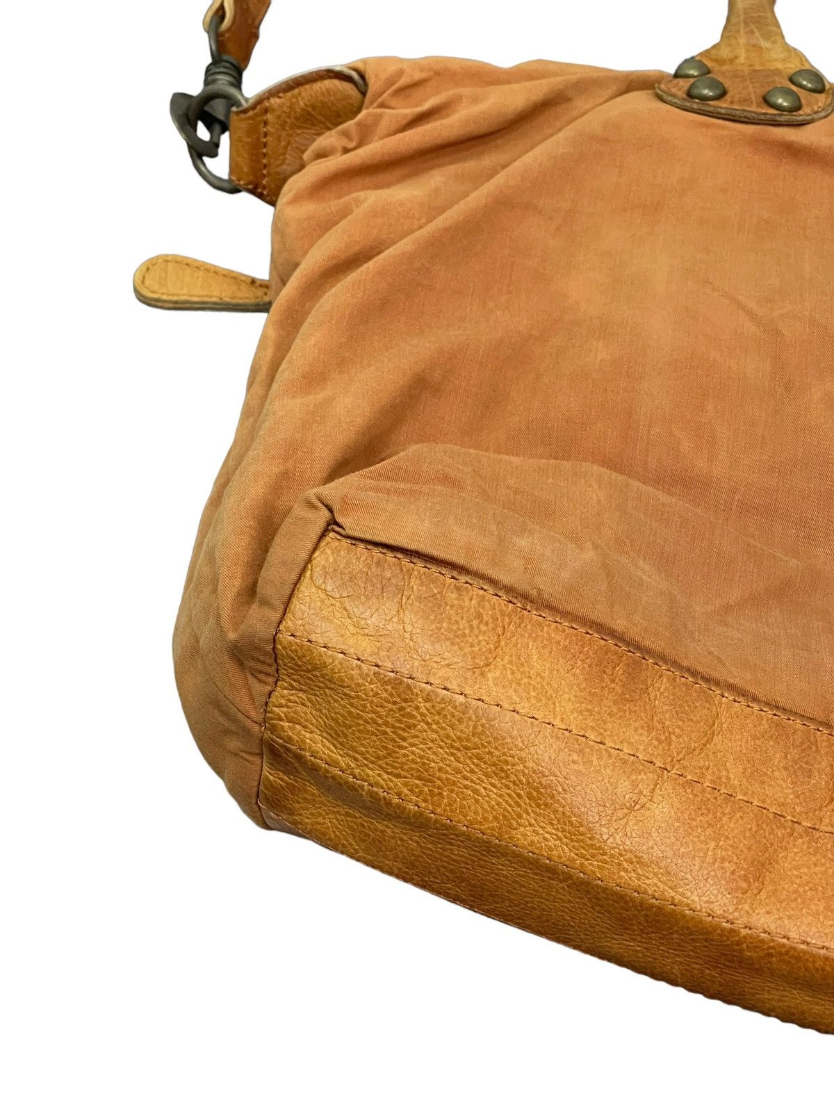 Genuine Leather Leather Cotton Patina Vtg Liebeskind Berlin Tote Bag 3🟩 Size ONE SIZE - 14 Thumbnail