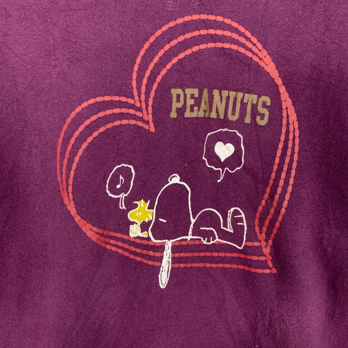 Peanuts PEANUTS SNOOPY Love Graphics Purple Sweatshirt #3540-C162 Size US L / EU 52-54 / 3 - 5 Thumbnail