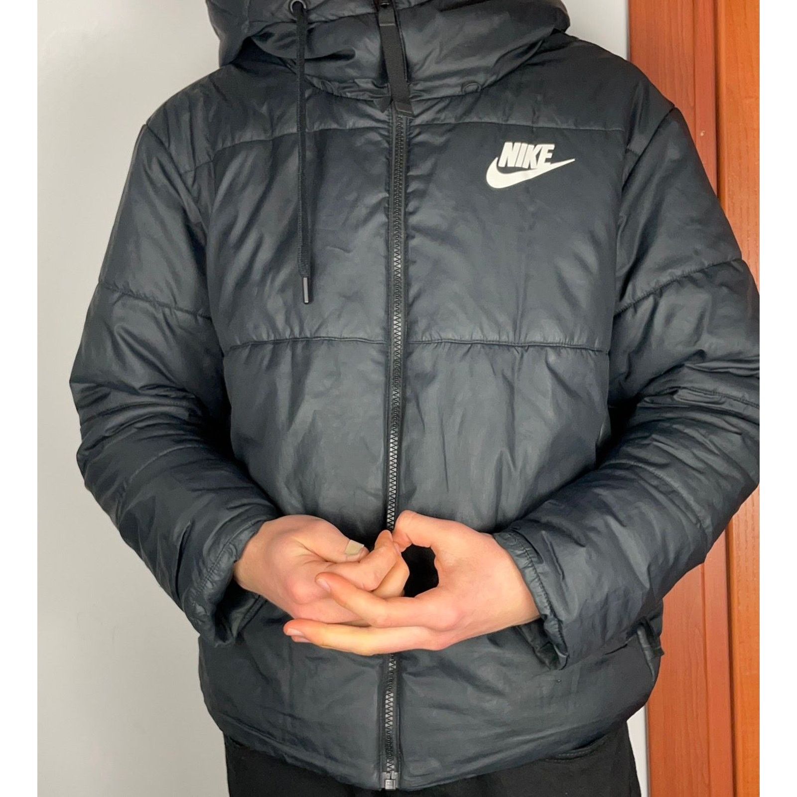 Nike Nike Sportswear Women Synthetic Fill Reversible Jacket Large Size L / US 10 / IT 46 - 2 Thumbnail