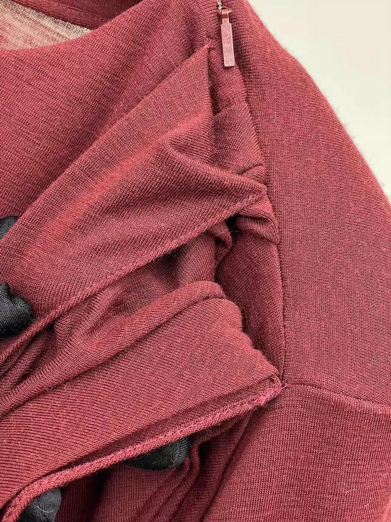 Yves Saint Laurent saint laurent Wool draped dress 2501-Nextarrow Size XS / US 0-2 / IT 36-38 - 5 Thumbnail