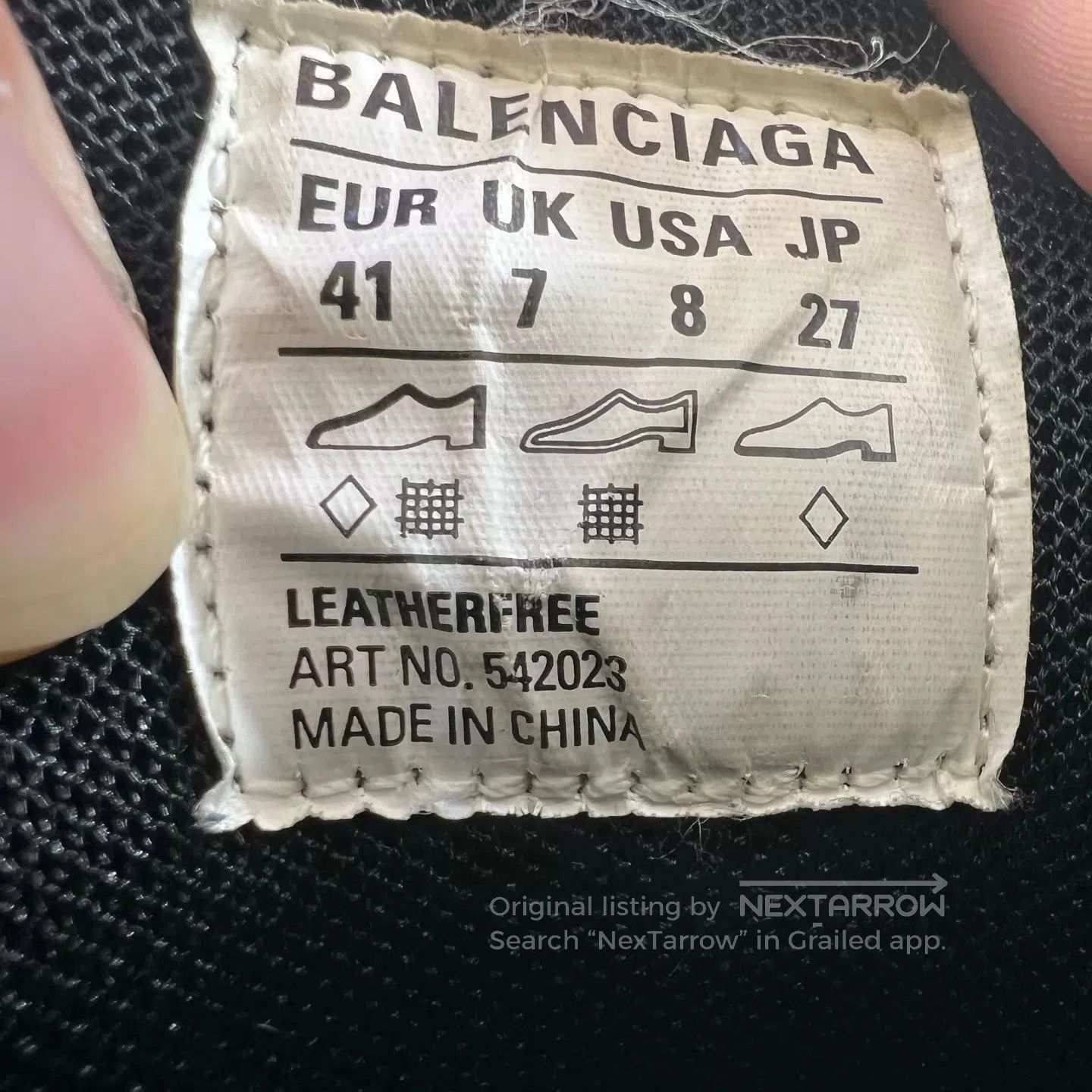 Balenciaga Black Low-Top Sneakers Size 8. Size US 8 / EU 41 - 6 Thumbnail