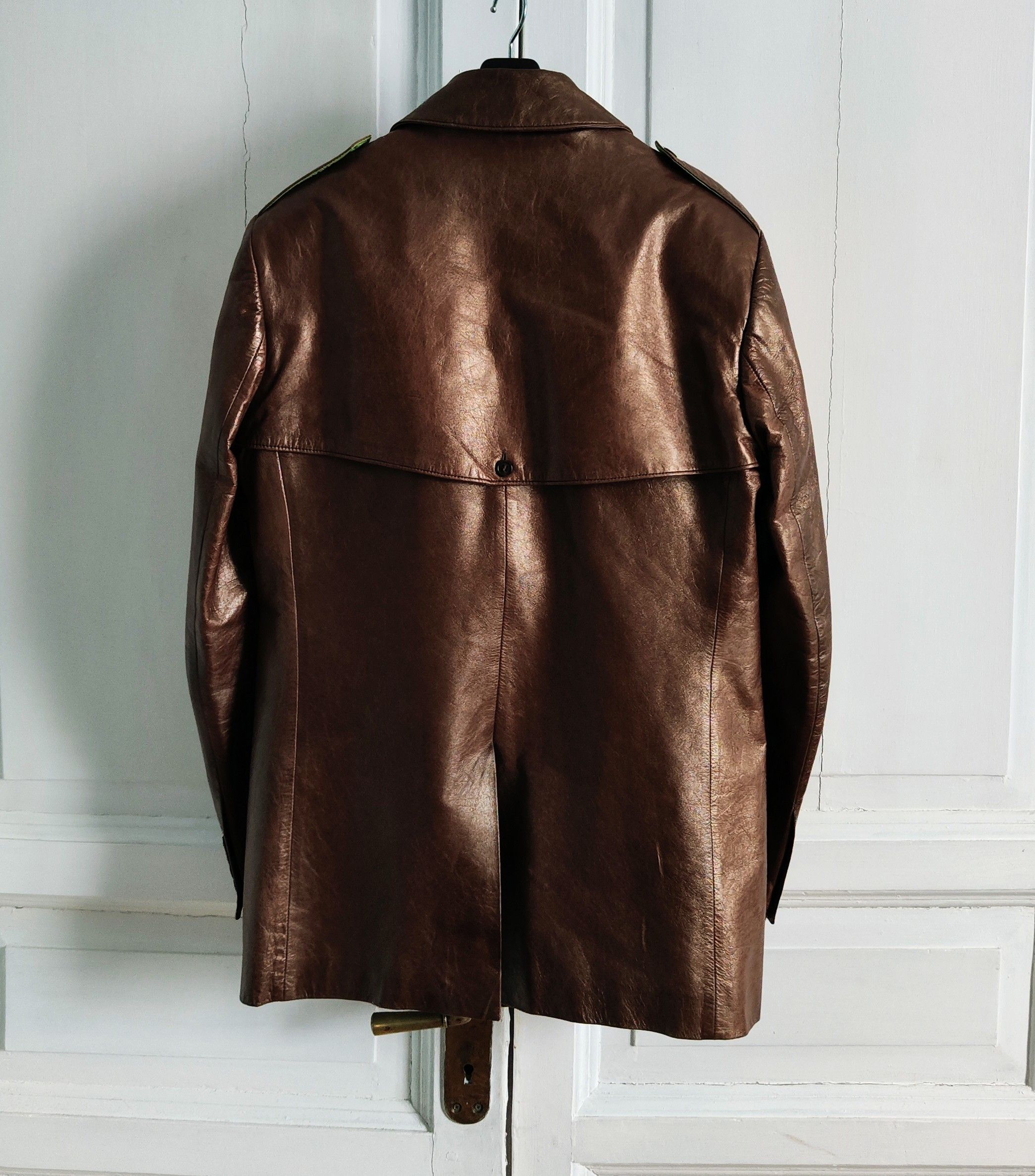 Ozwald Boateng GRAIL! Runway gold leather jacket SS07.Like Tom Ford Size US L / EU 52-54 / 3 - 5 Thumbnail