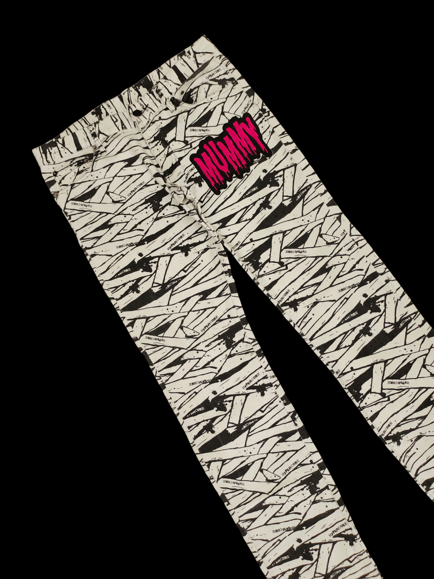 Hysteric Glamour × Undercover Hypercore Mummy Printed Denim Pants Hysteric Punk Style Size US 30 / EU 46 - 6 Thumbnail