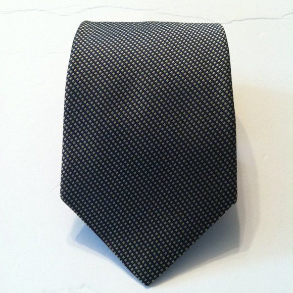 Brooks Brothers BROOKS BROTHERS MENS NEW DARK NAVY SILK TIE WIDTH: 3 3/4" Size ONE SIZE - 2 Thumbnail