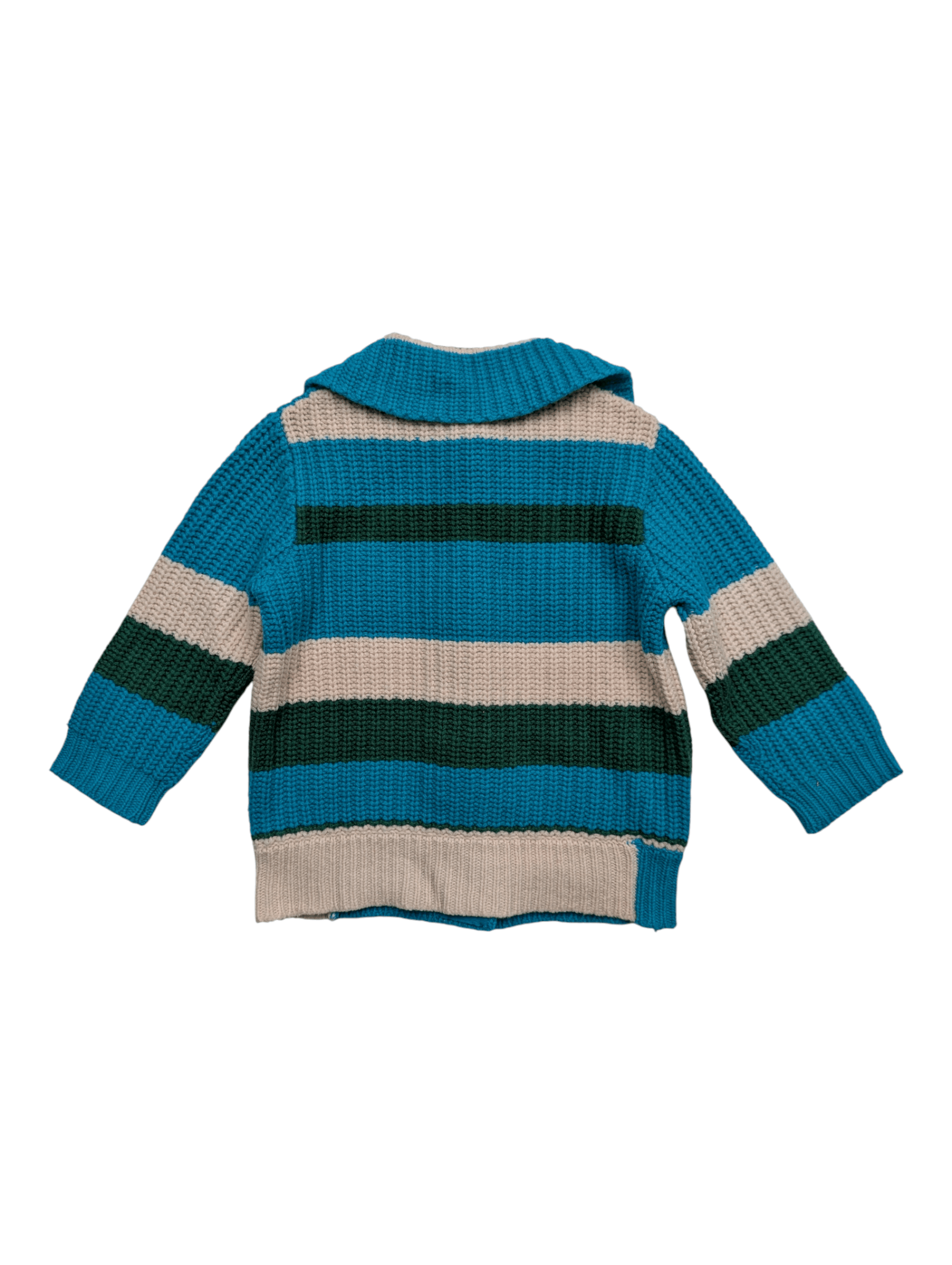 Marc Jacobs Multicolor Chunky Knitted Wool Cardigan Size XS / US 0-2 / IT 36-38 - 2 Thumbnail