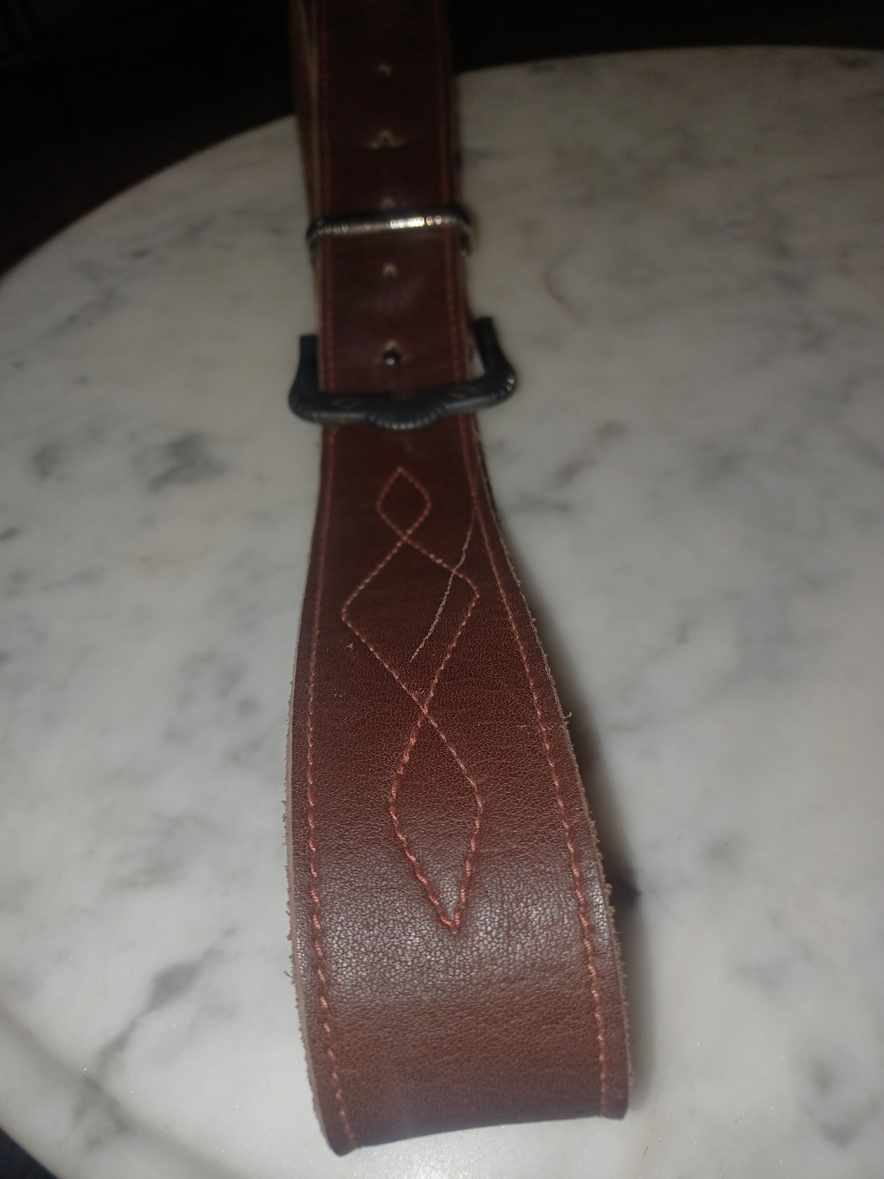 Other Leather Belt Brown with Metal Buckle About 1.75" x 38" Size 38 - 1 Thumbnail