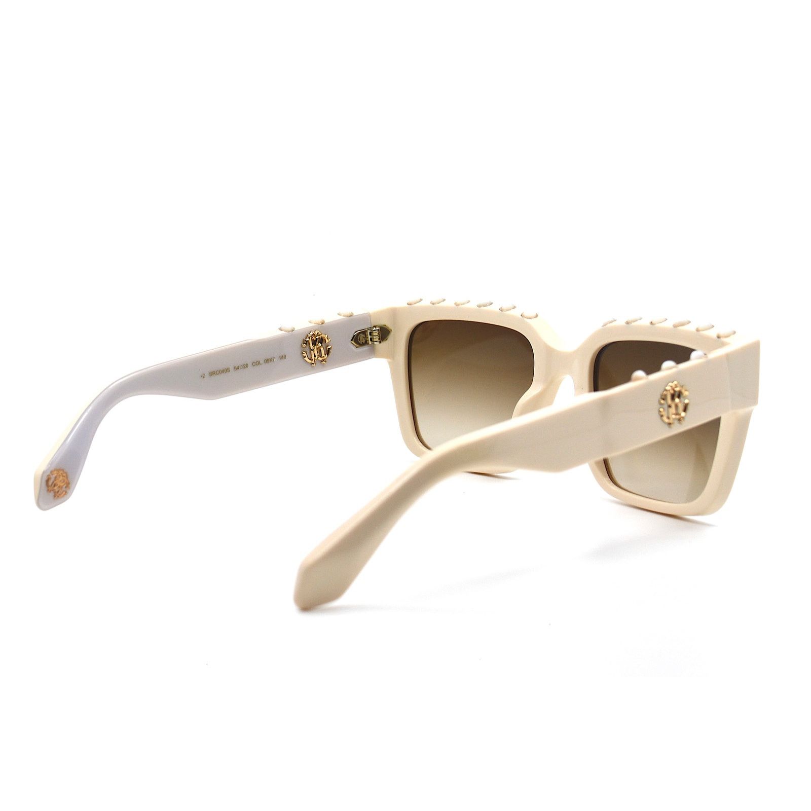 Roberto Cavalli ROBERTO CAVALLI SRC040S IVORY BROWN AUTHENTIC SUNGLASSES Size ONE SIZE - 8 Thumbnail