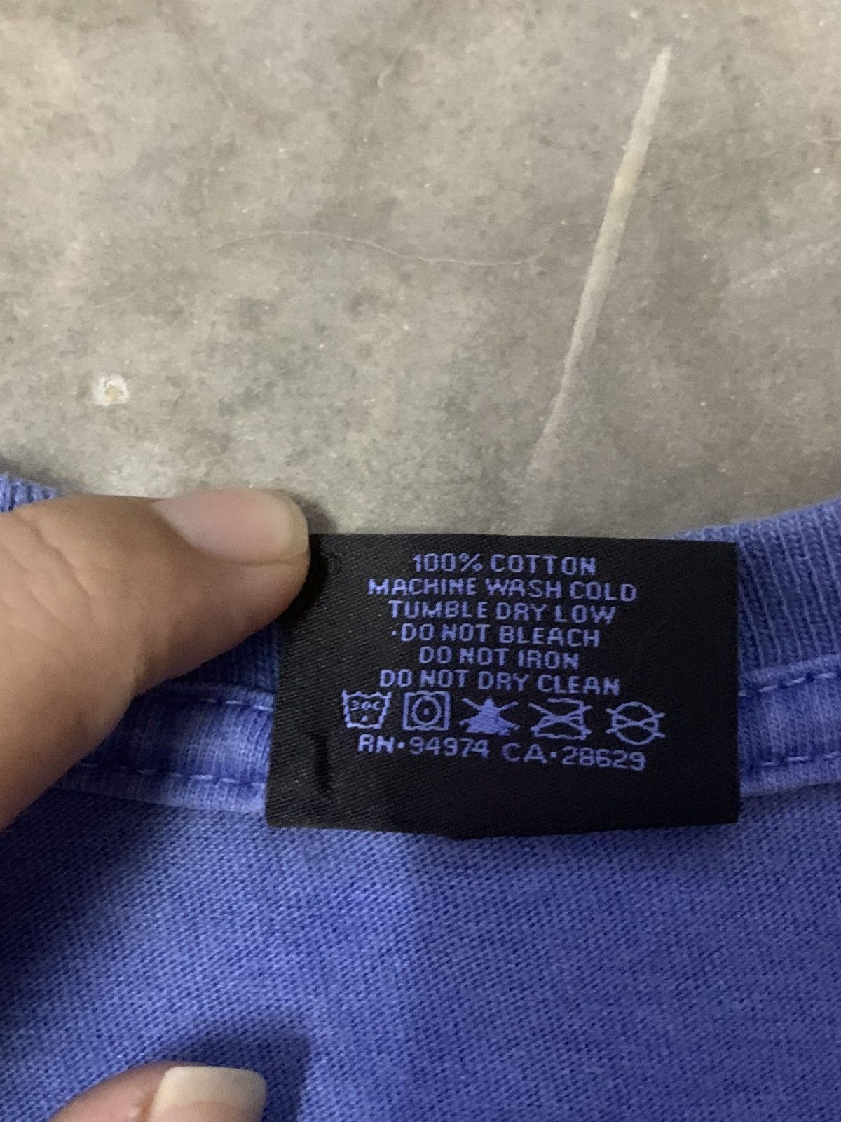 Stussy × Vintage Stussy Single Pocket Spellout Tee Size US M / EU 48-50 / 2 - 5 Thumbnail