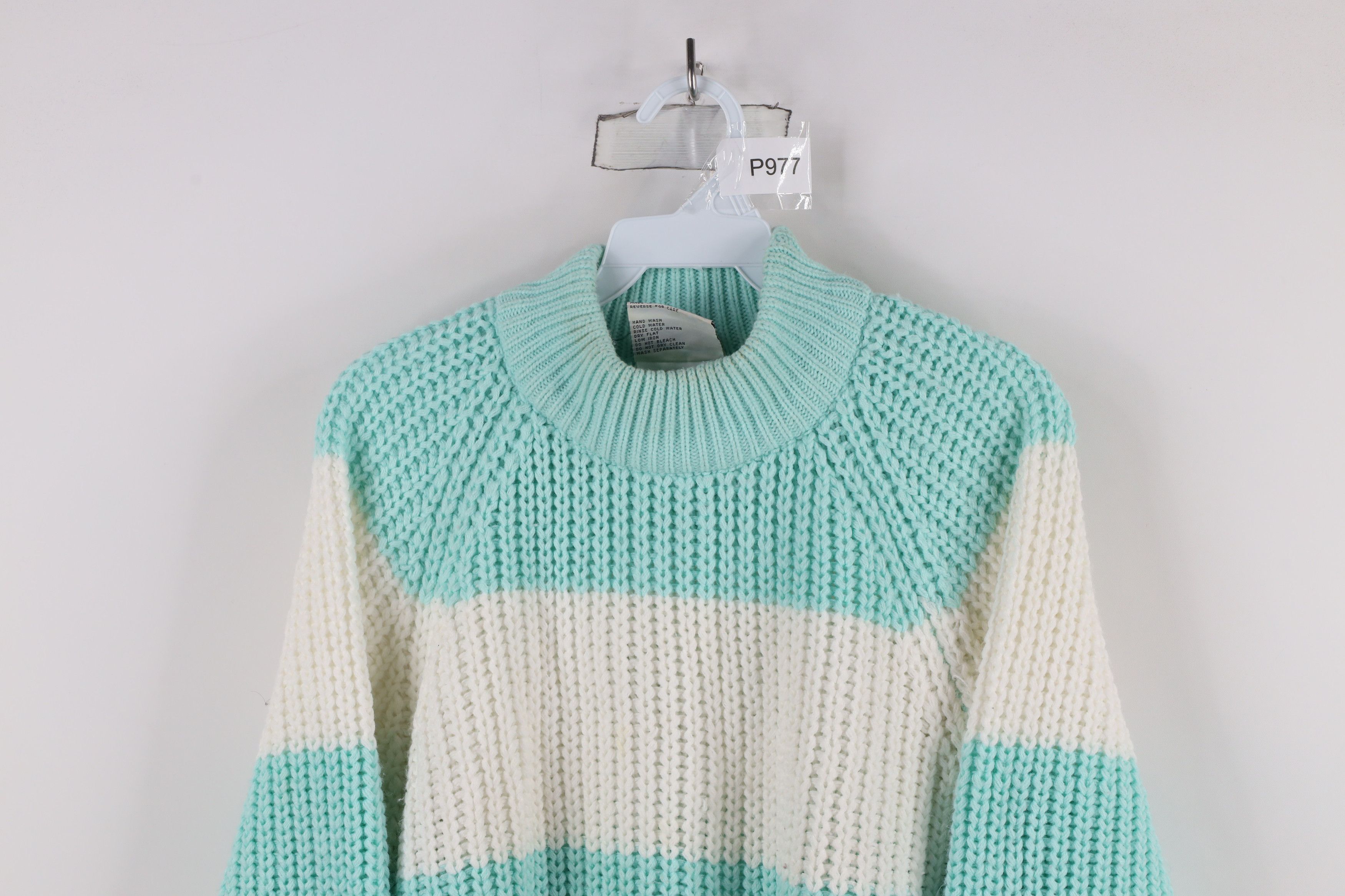 Vintage Vintage 90s Streetwear Striped Chunky Ribbed Knit Sweater Size M / US 6-8 / IT 42-44 - 2 Thumbnail